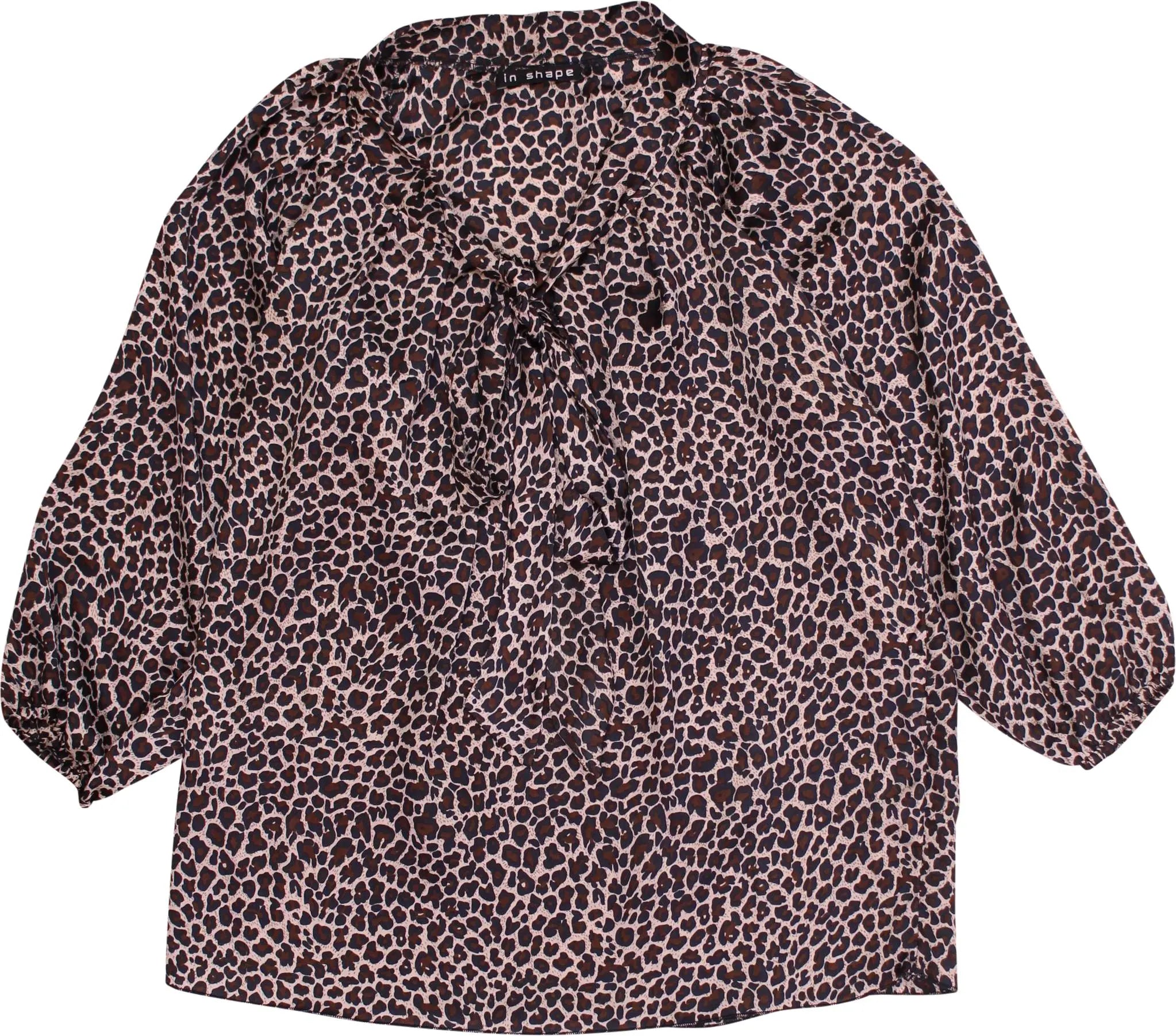 In Shape - Blouse with Animal Print- ThriftTale.com - Vintage and second handclothing
