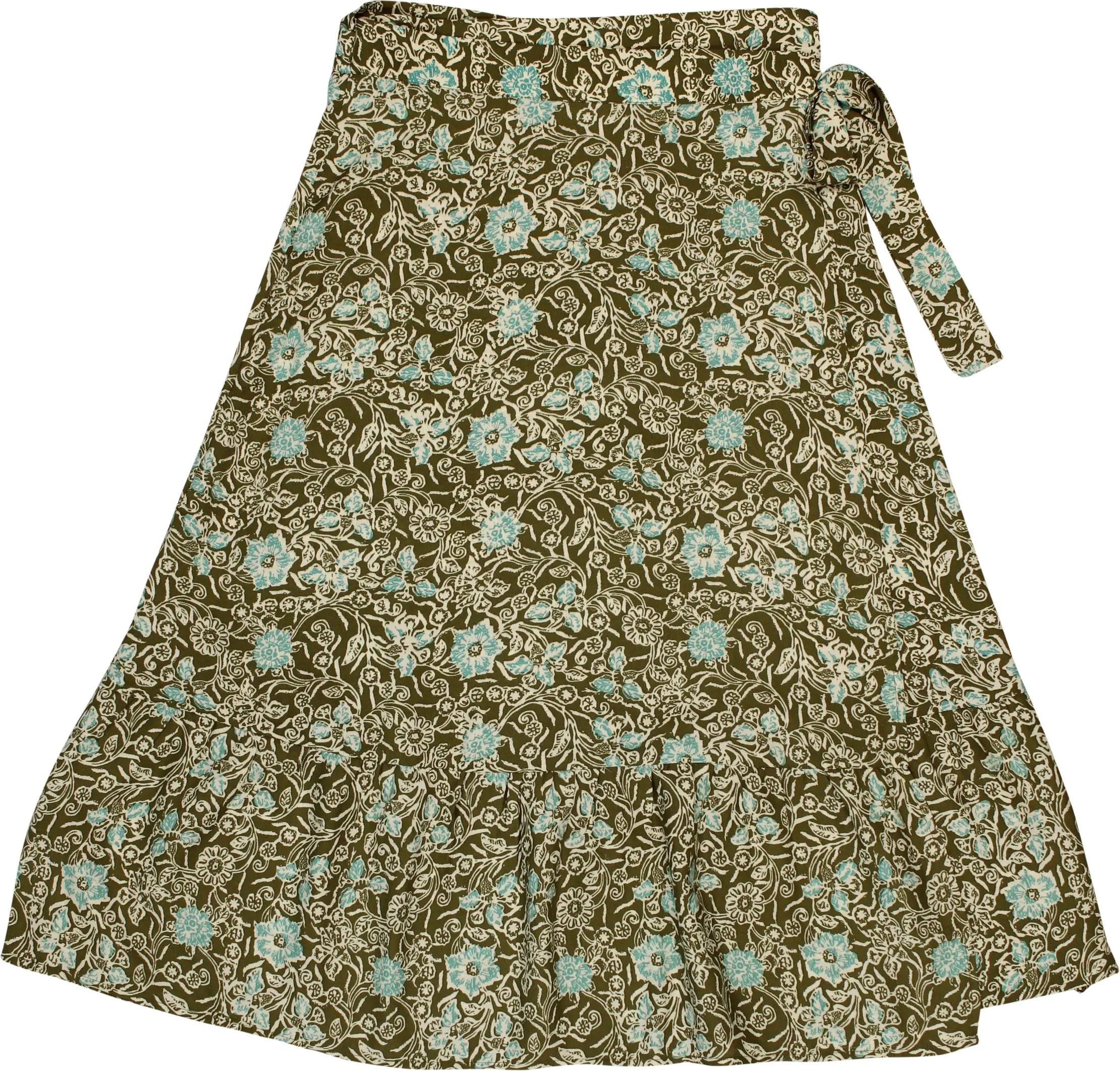 Indiska - Floral Wrap Skirt- ThriftTale.com - Vintage and second handclothing