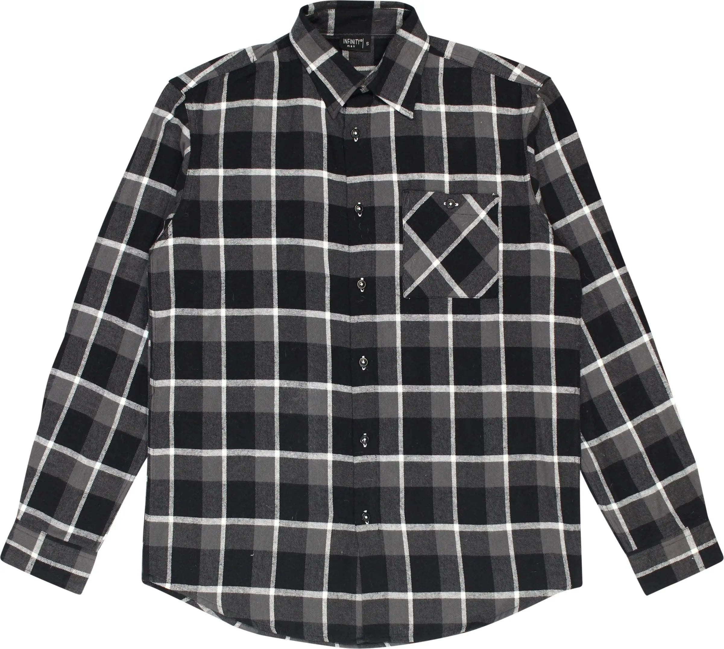 Infinity - Flannel Checked Shirt- ThriftTale.com - Vintage and second handclothing