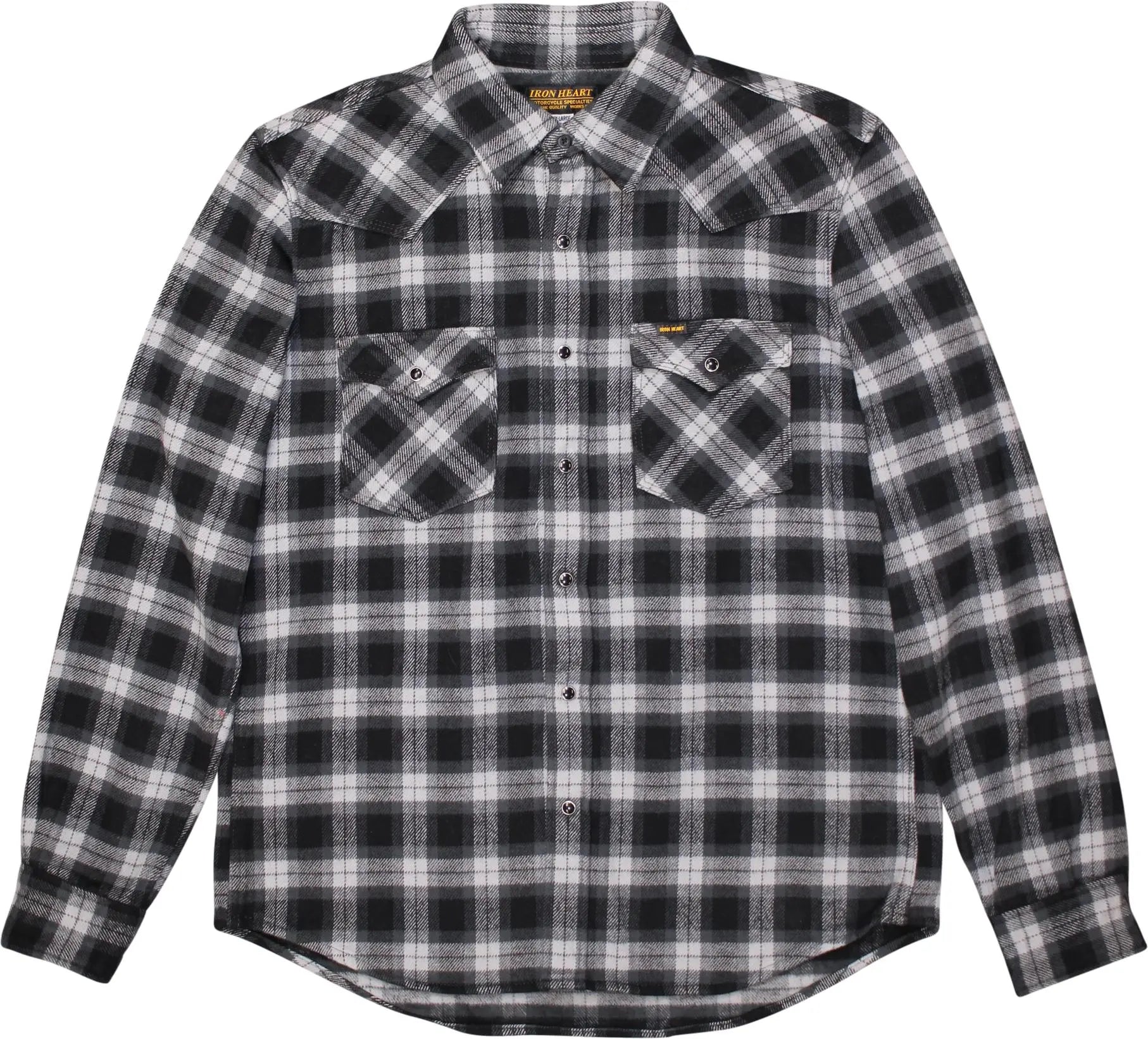 Ultra Heavy Buffalo Check Flannel Shirt by Iron Heart ThriftTale