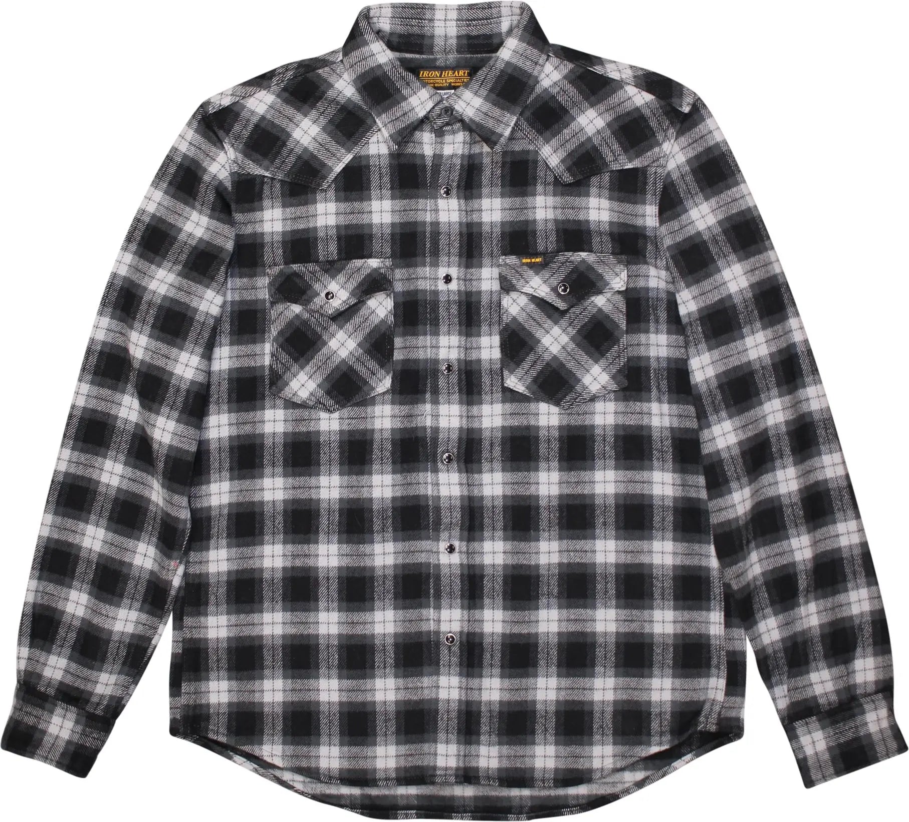 Iron Heart - Ultra Heavy Buffalo Check Flannel Shirt by Iron Heart- ThriftTale.com - Vintage and second handclothing