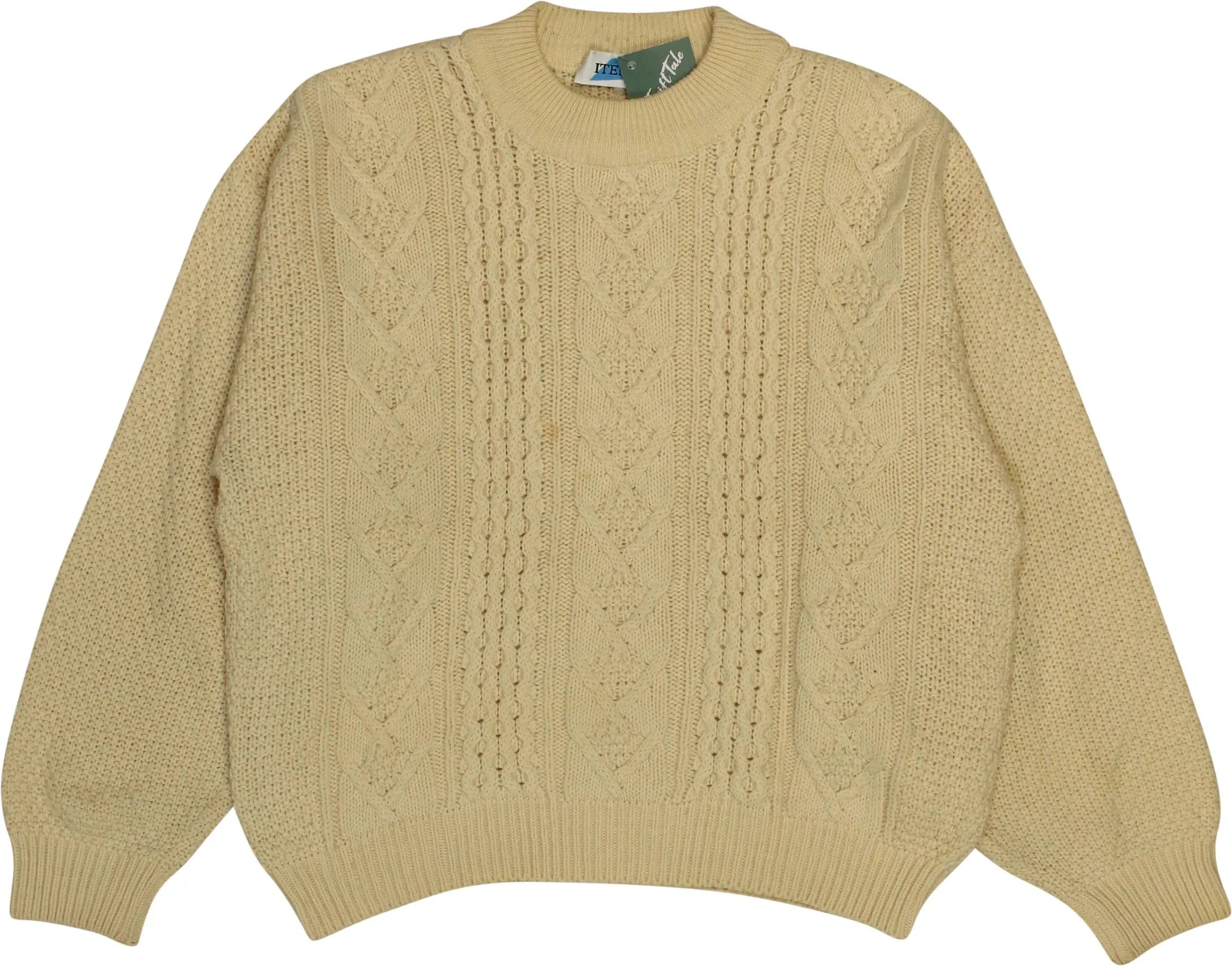 Item - Cream Cable Jumper- ThriftTale.com - Vintage and second handclothing