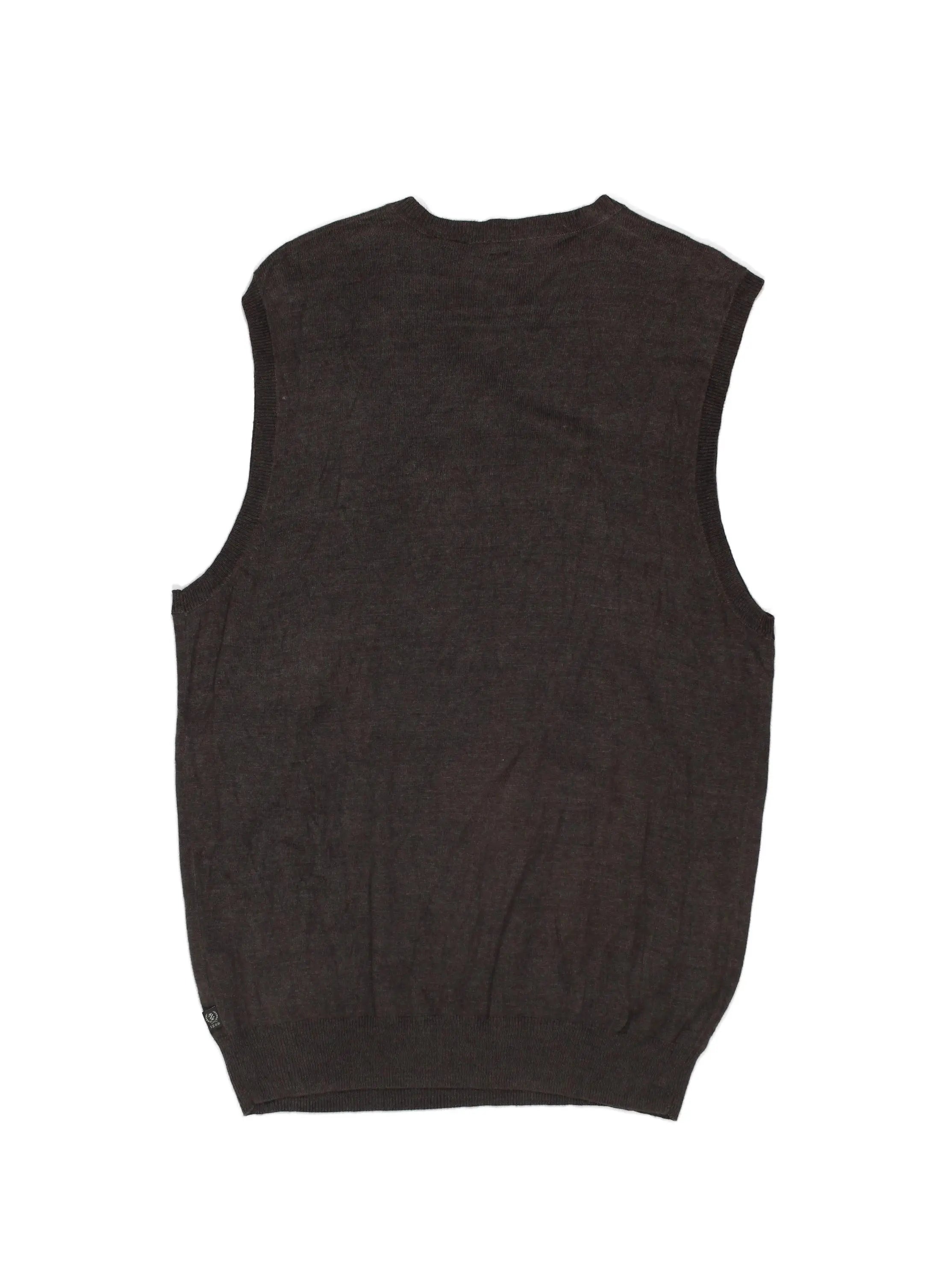 Izod - Knitted Vest- ThriftTale.com - Vintage and second handclothing