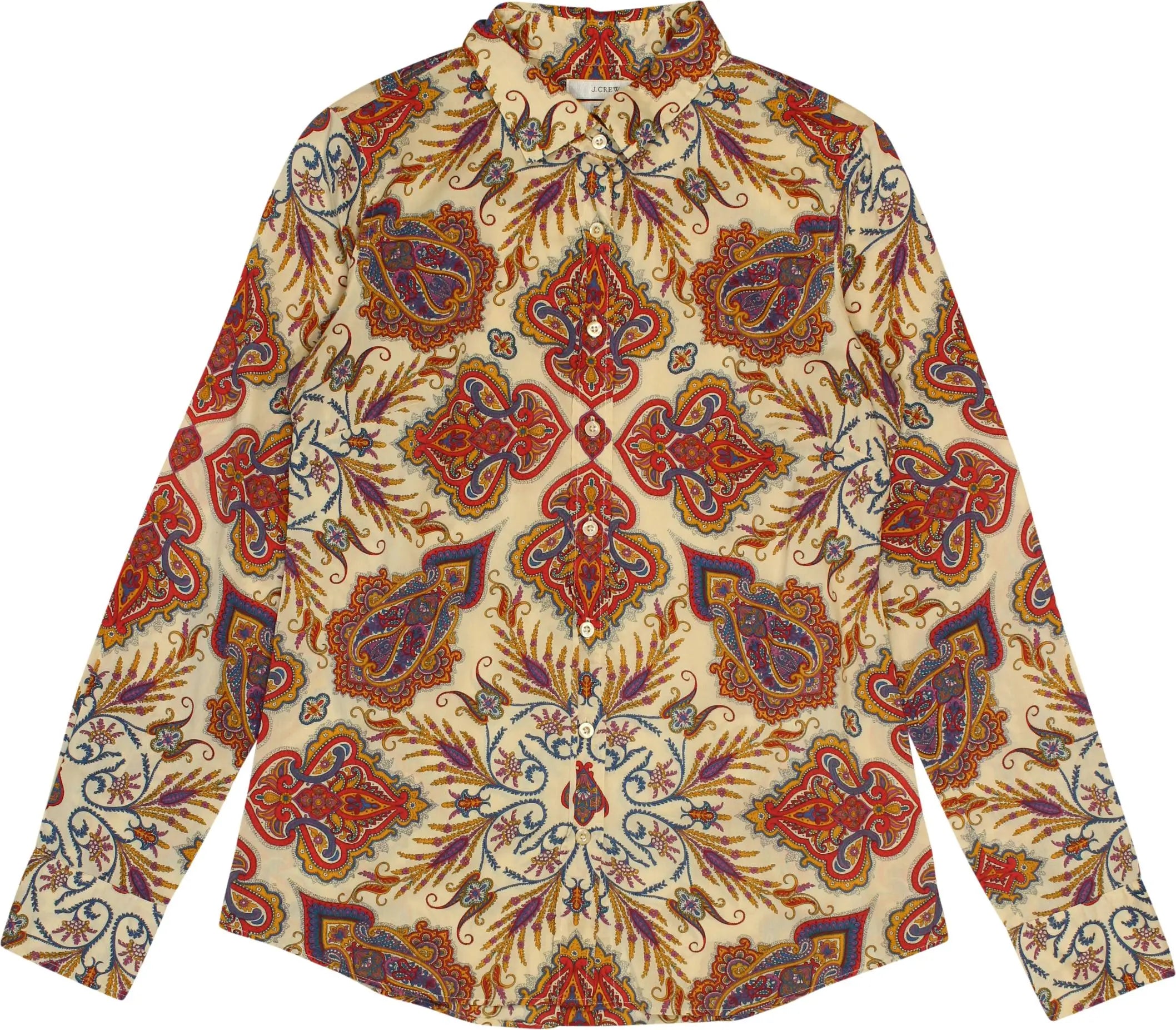 J. Crew - Paisley Blouse- ThriftTale.com - Vintage and second handclothing
