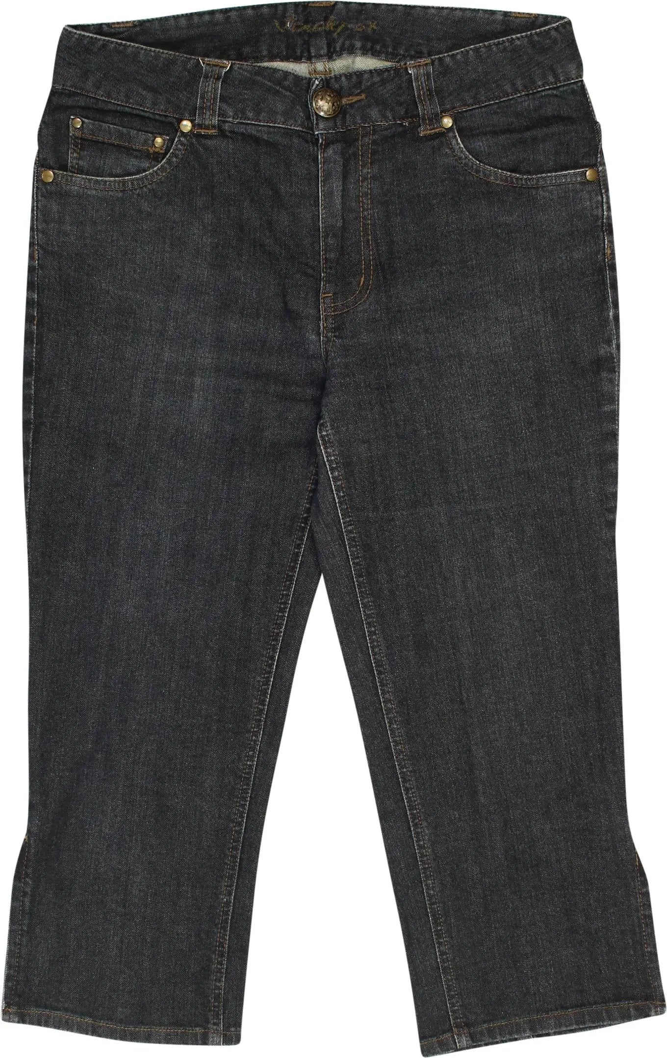 LEE Womens Riders Midrise Capri Trousers US 14 XL W34 L20 Blue Cotton, Vintage & Second-Hand Clothing Online