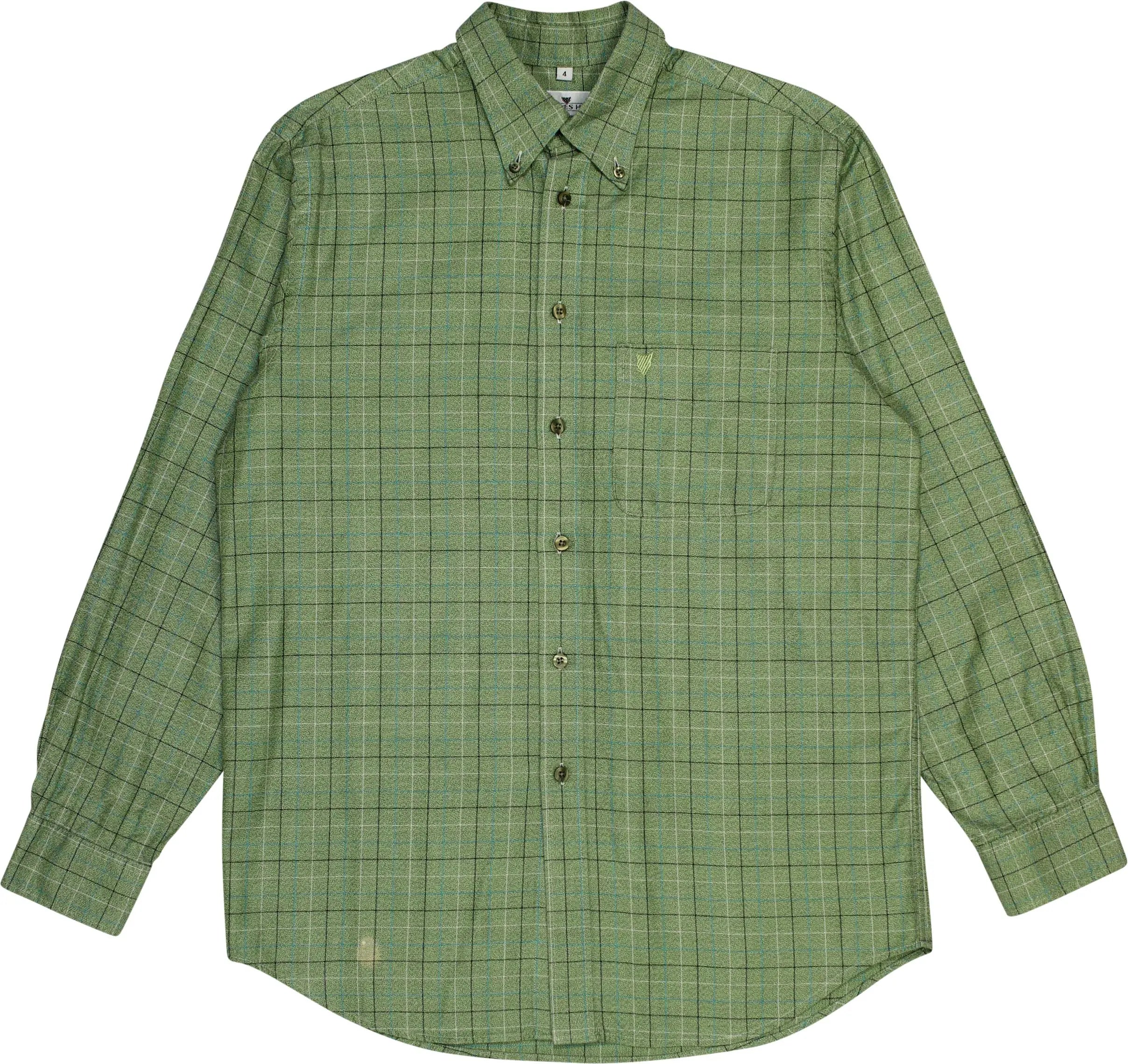 Jacques Heim - Green Checked Shirt by Jacques Heim- ThriftTale.com - Vintage and second handclothing