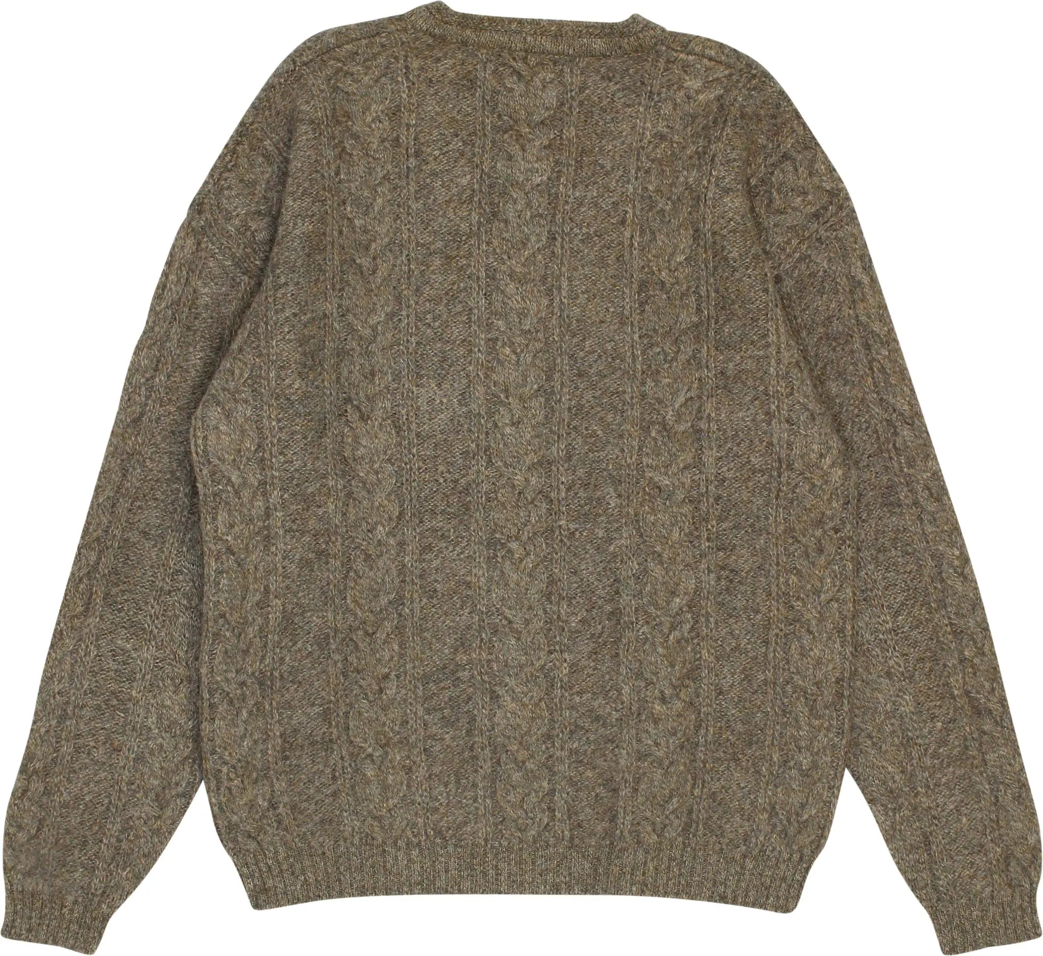 James Dillon - Alpaca Blend Cable Knit Jumper- ThriftTale.com - Vintage and second handclothing