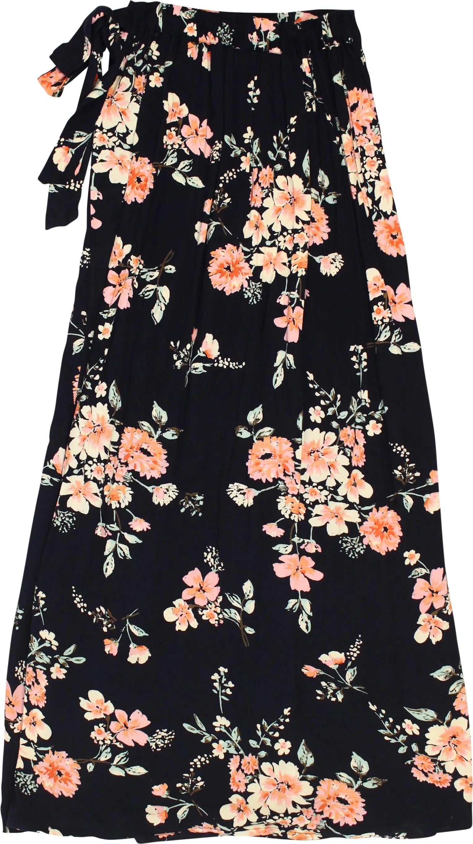 Japna - Floral Wrap Skirt- ThriftTale.com - Vintage and second handclothing