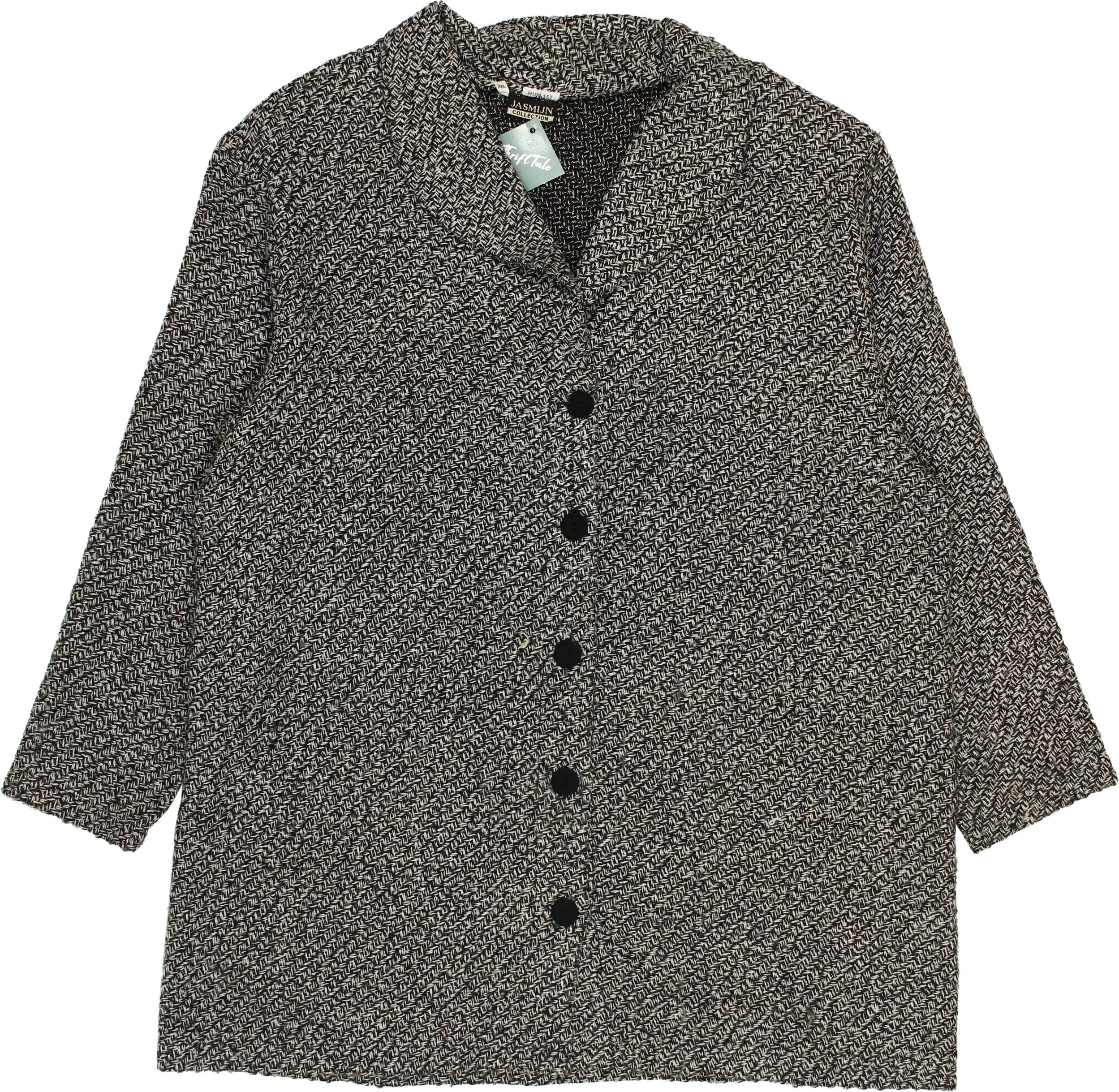 Jasmijn Collection - Knitted Cardigan with Shoulder Pads- ThriftTale.com - Vintage and second handclothing
