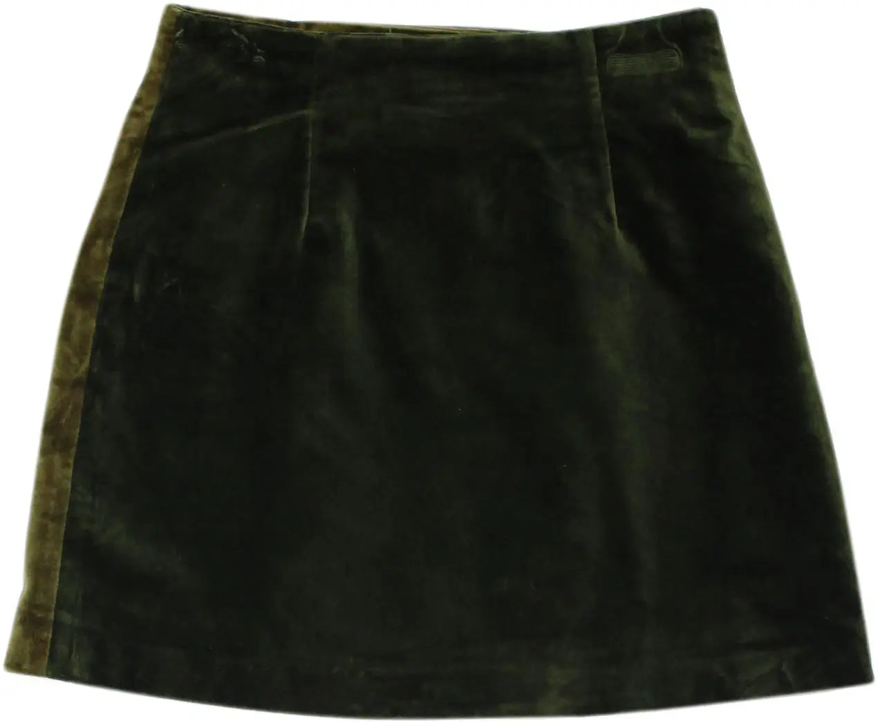 Jay & Jay - Green Velvet Skirt- ThriftTale.com - Vintage and second handclothing