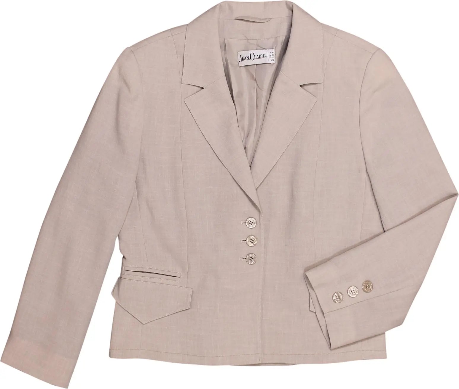 Jean Claire - Beige Blazer by Jean Claire- ThriftTale.com - Vintage and second handclothing