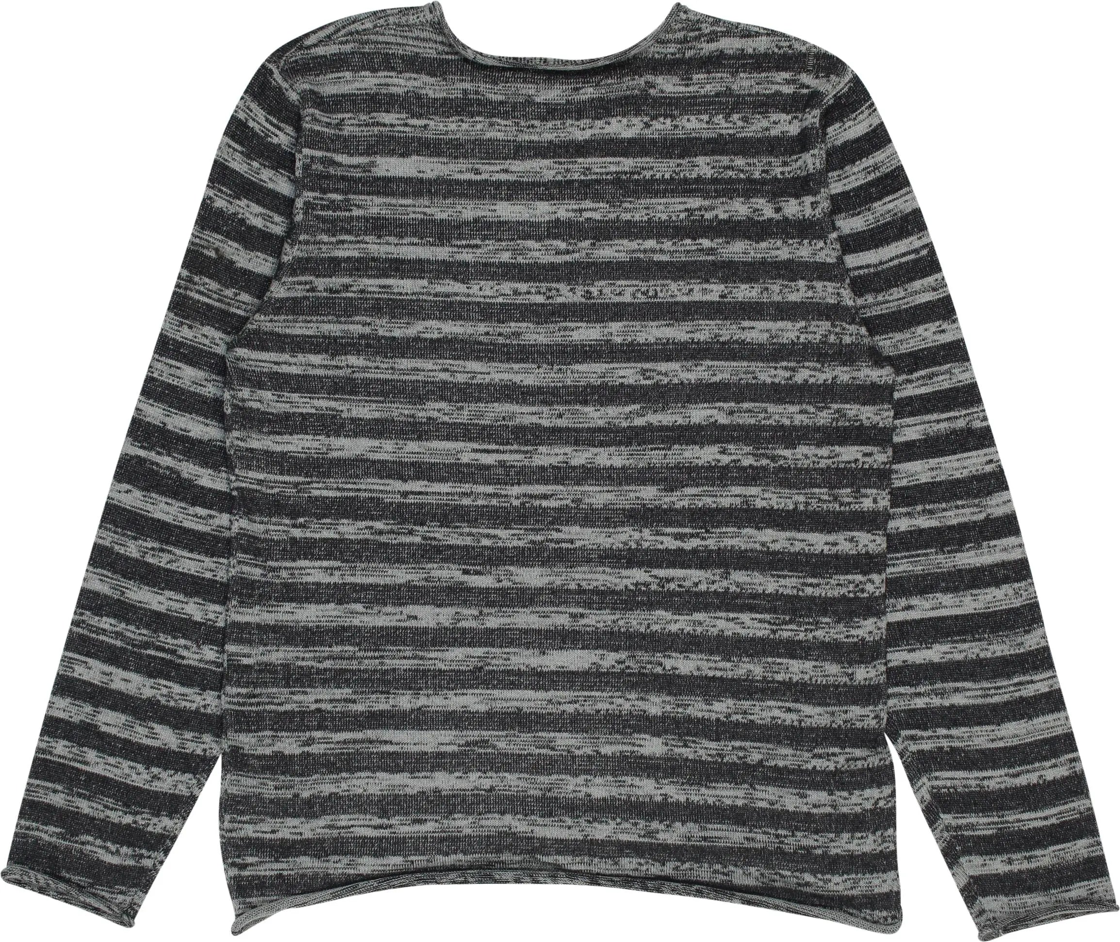 Jean Pascale - Striped Knitted Jumper- ThriftTale.com - Vintage and second handclothing