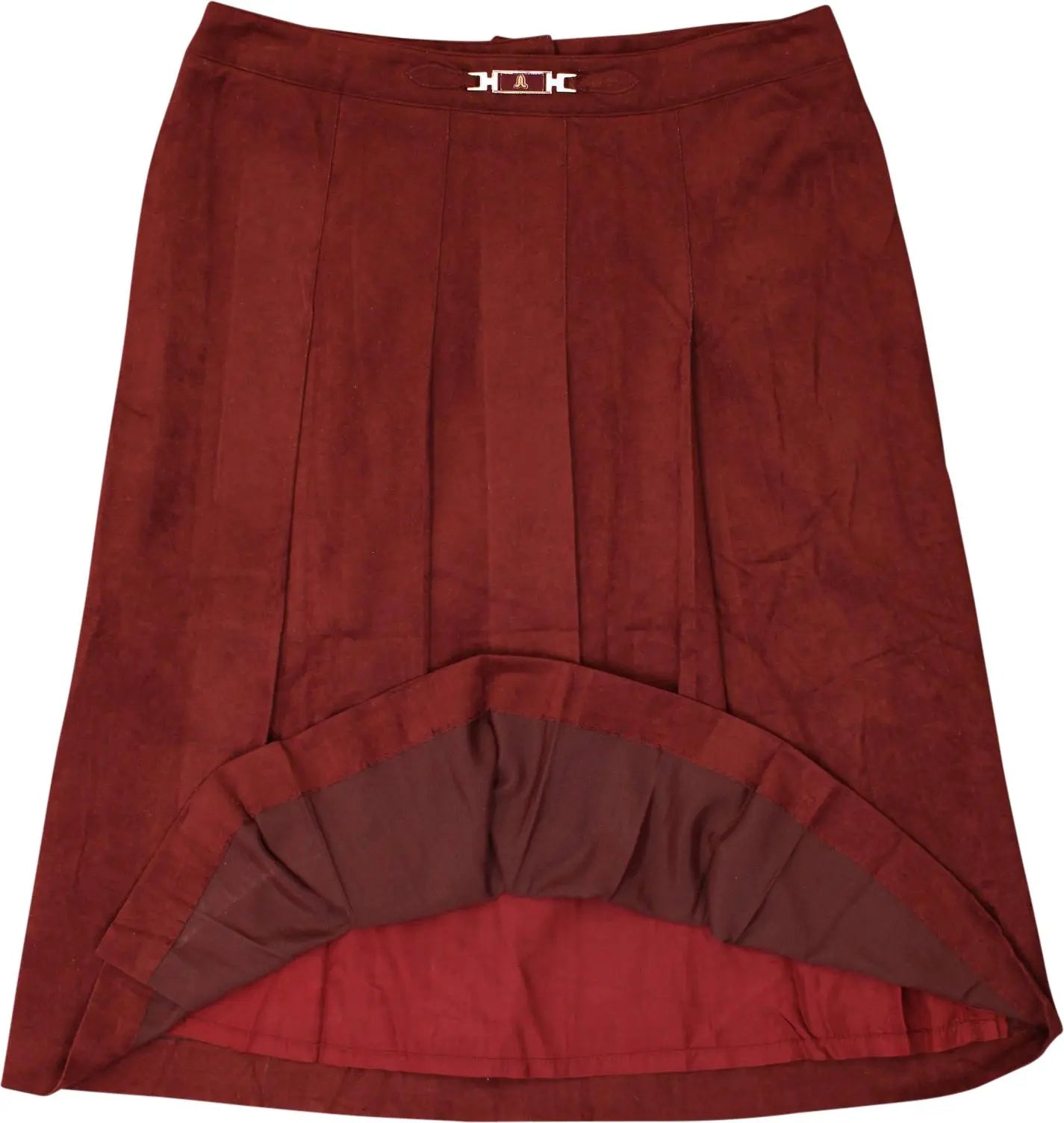 Jedezet - Red Pleated Skirt by Jedezet- ThriftTale.com - Vintage and second handclothing