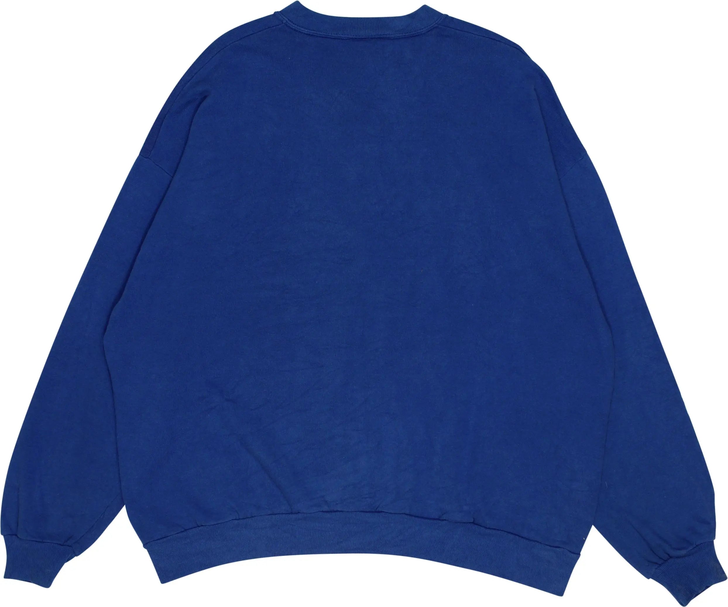 Jerzees - 90s Blue Sweater- ThriftTale.com - Vintage and second handclothing