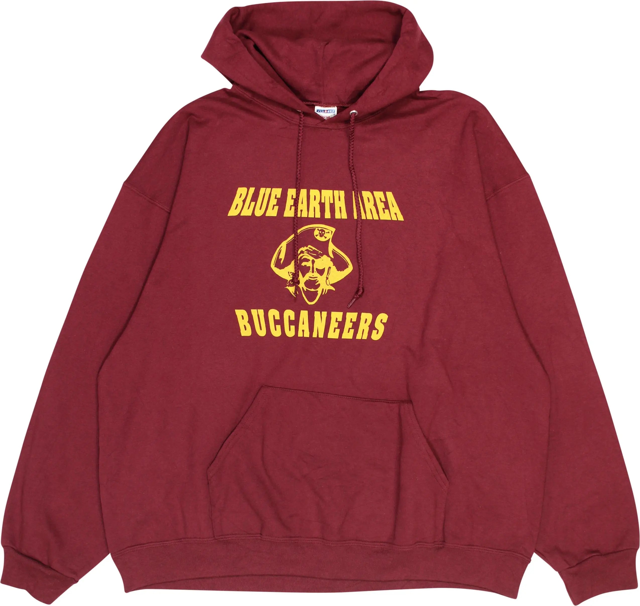 Jerzees - Blue Earth Area High School Buccaneers Hoodie- ThriftTale.com - Vintage and second handclothing