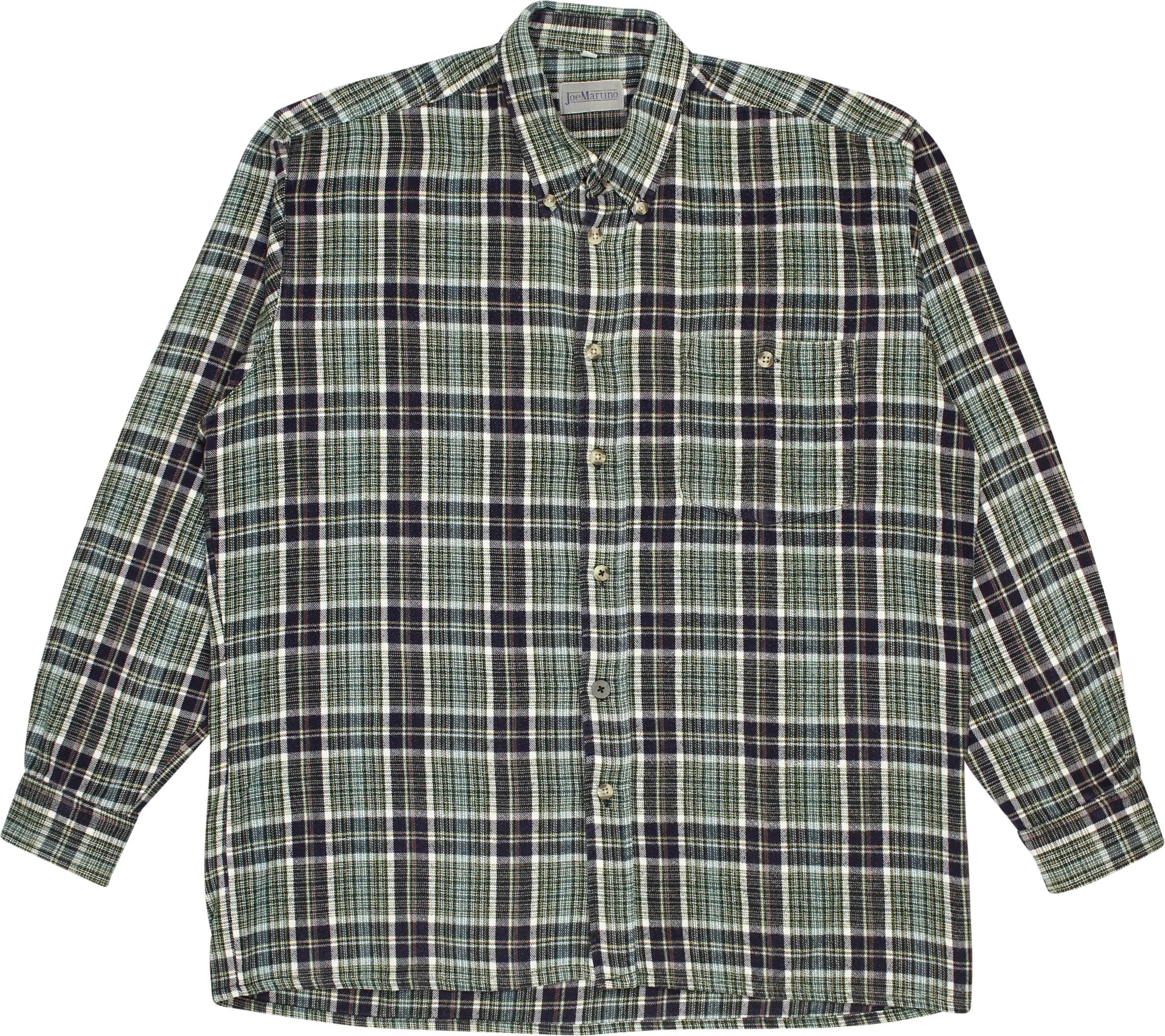Joe Martino - Checkered Flannel Shirt- ThriftTale.com - Vintage and second handclothing