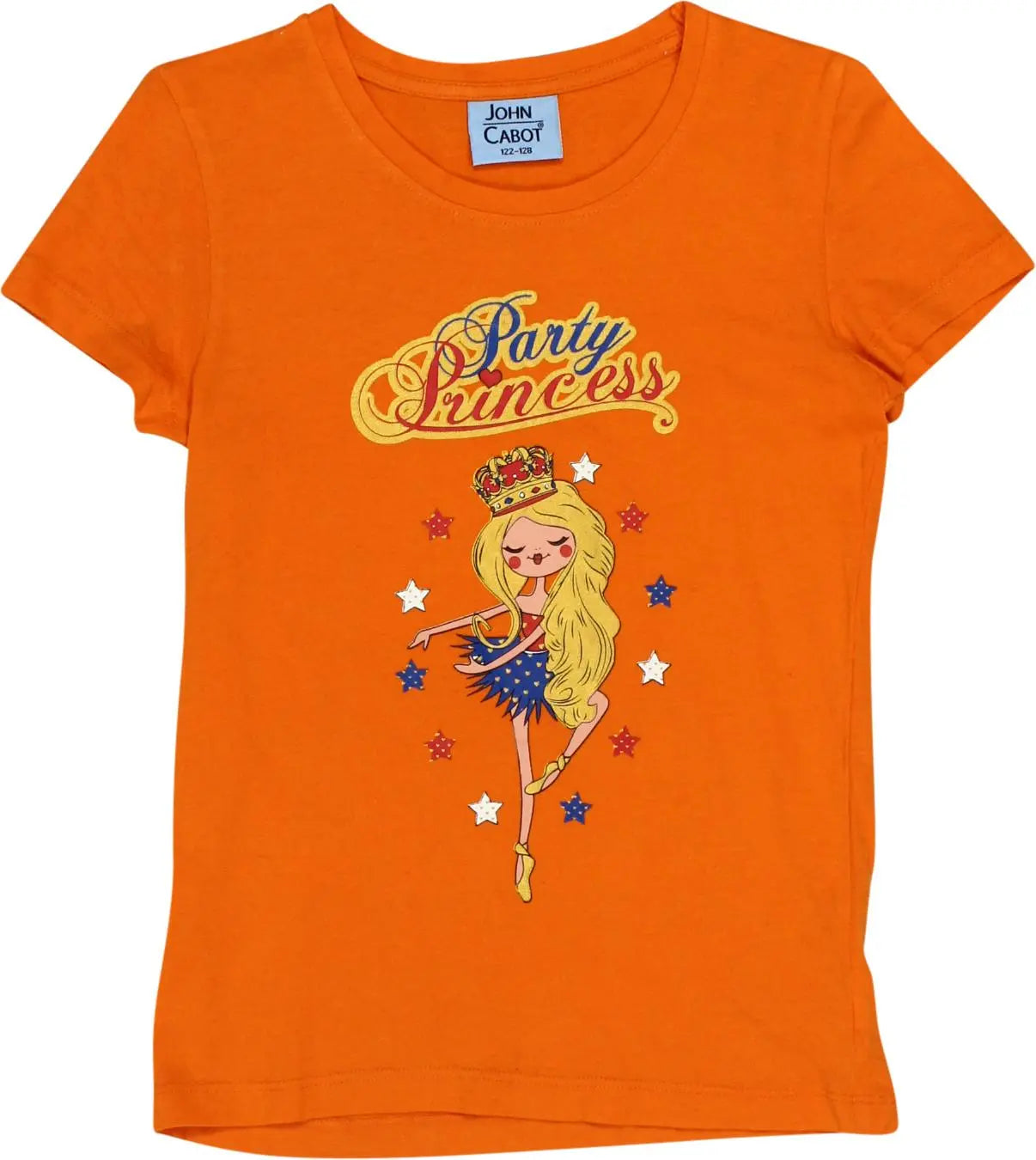 John Cabot - Orange T-shirt- ThriftTale.com - Vintage and second handclothing