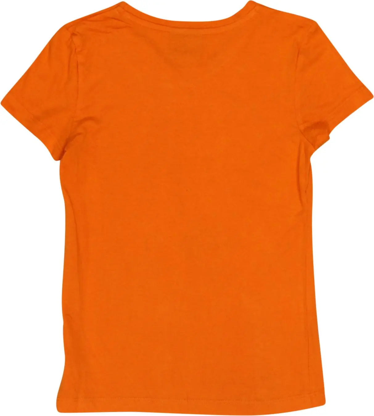 John Cabot - Orange T-shirt- ThriftTale.com - Vintage and second handclothing