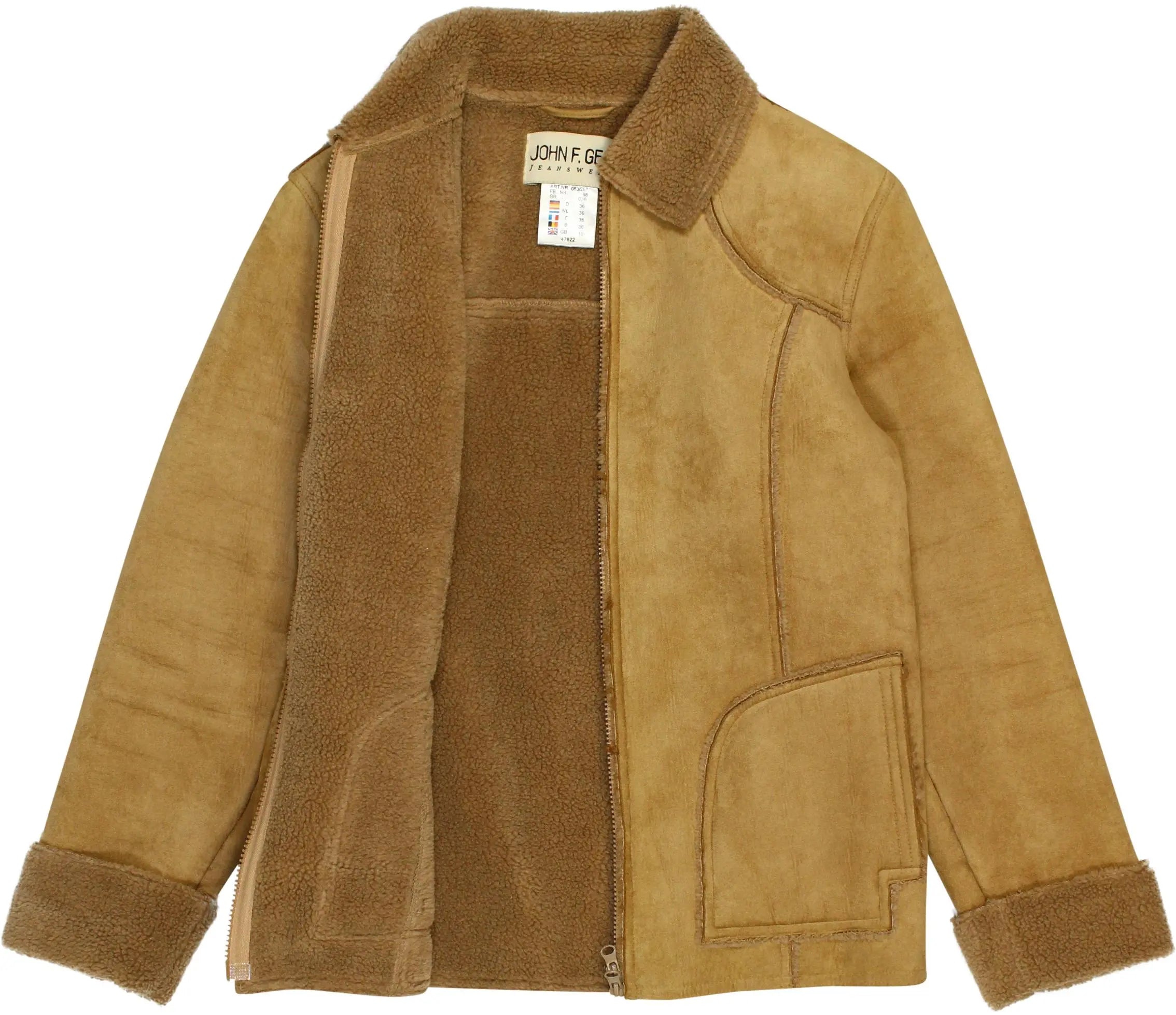 John F. Gee - Shearling Coat by John F. Gee- ThriftTale.com - Vintage and second handclothing