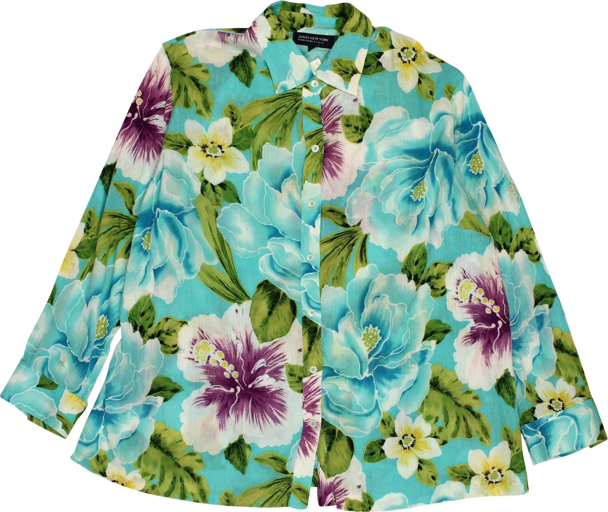 Jones New York - Floral Blouse- ThriftTale.com - Vintage and second handclothing