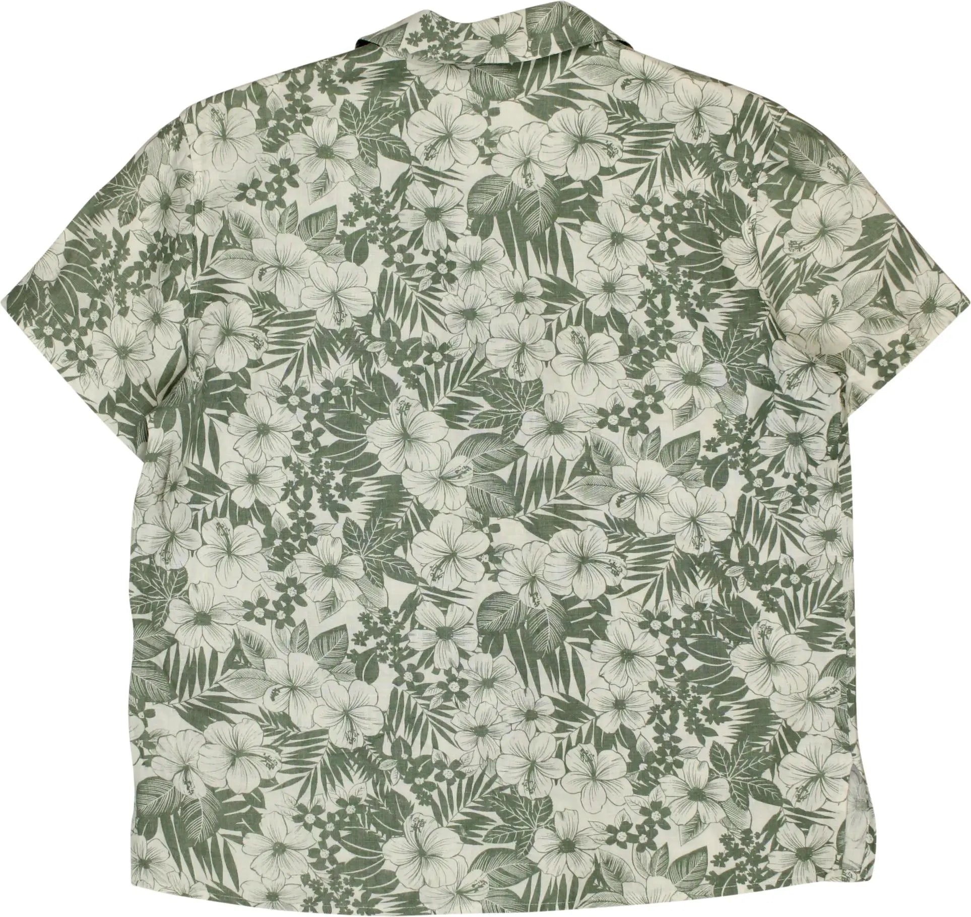 Jones New York - Linen Hawaiian Shirt- ThriftTale.com - Vintage and second handclothing