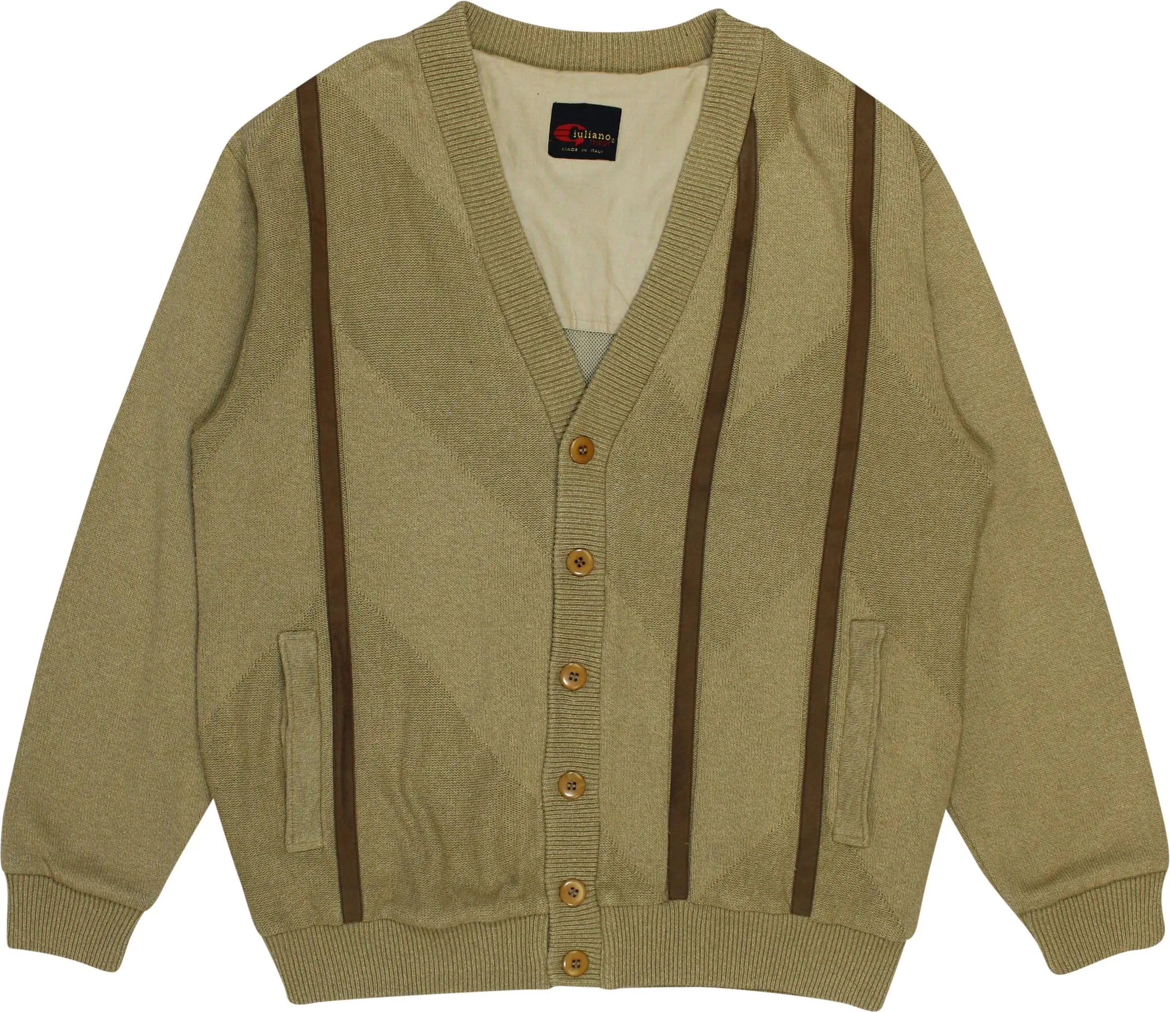 Juliano Tricot - 80s V-Neck Cardigan- ThriftTale.com - Vintage and second handclothing