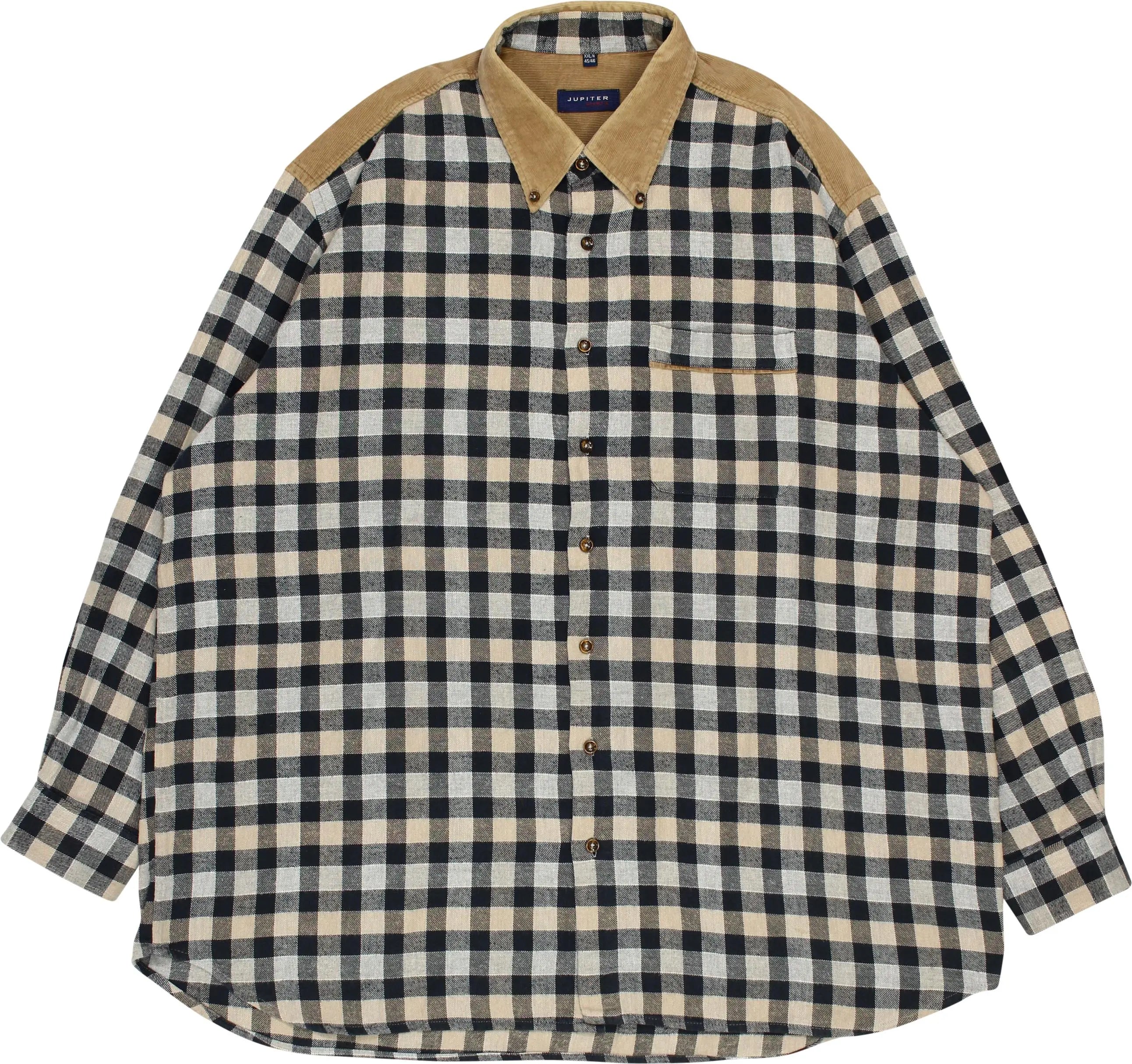Jupiter - Checked Flannel Shirt- ThriftTale.com - Vintage and second handclothing