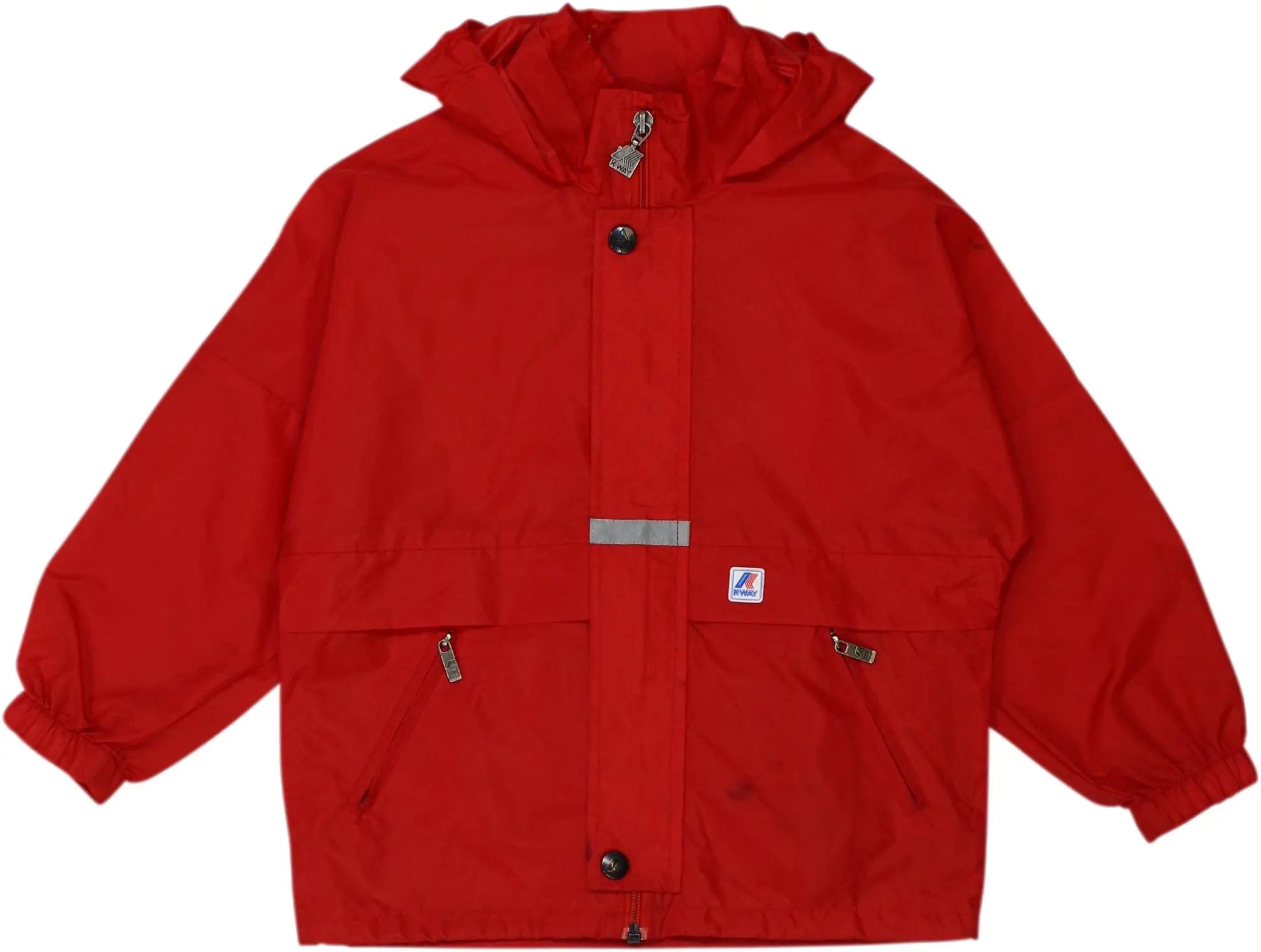 K-Way - Red Jacket by K-way- ThriftTale.com - Vintage and second handclothing