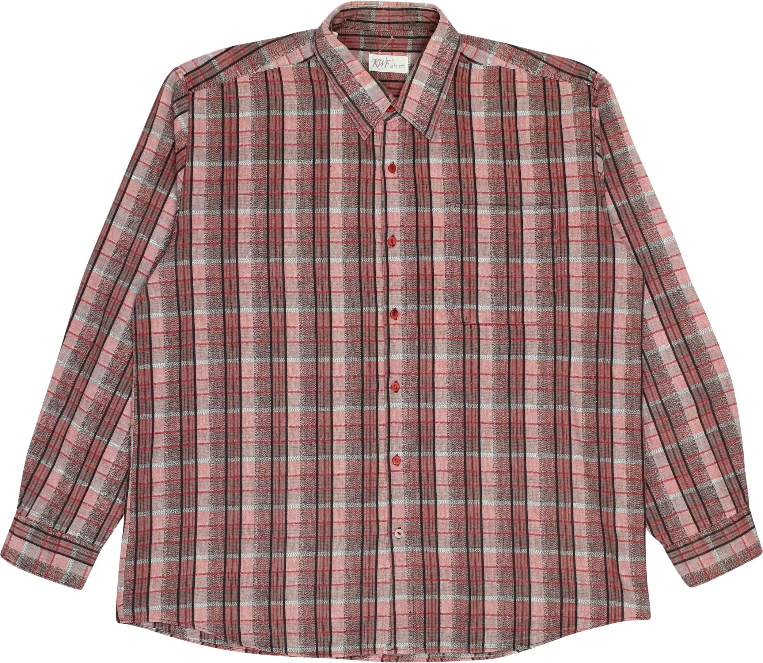 KWF Shirt - Checkered Shirt- ThriftTale.com - Vintage and second handclothing
