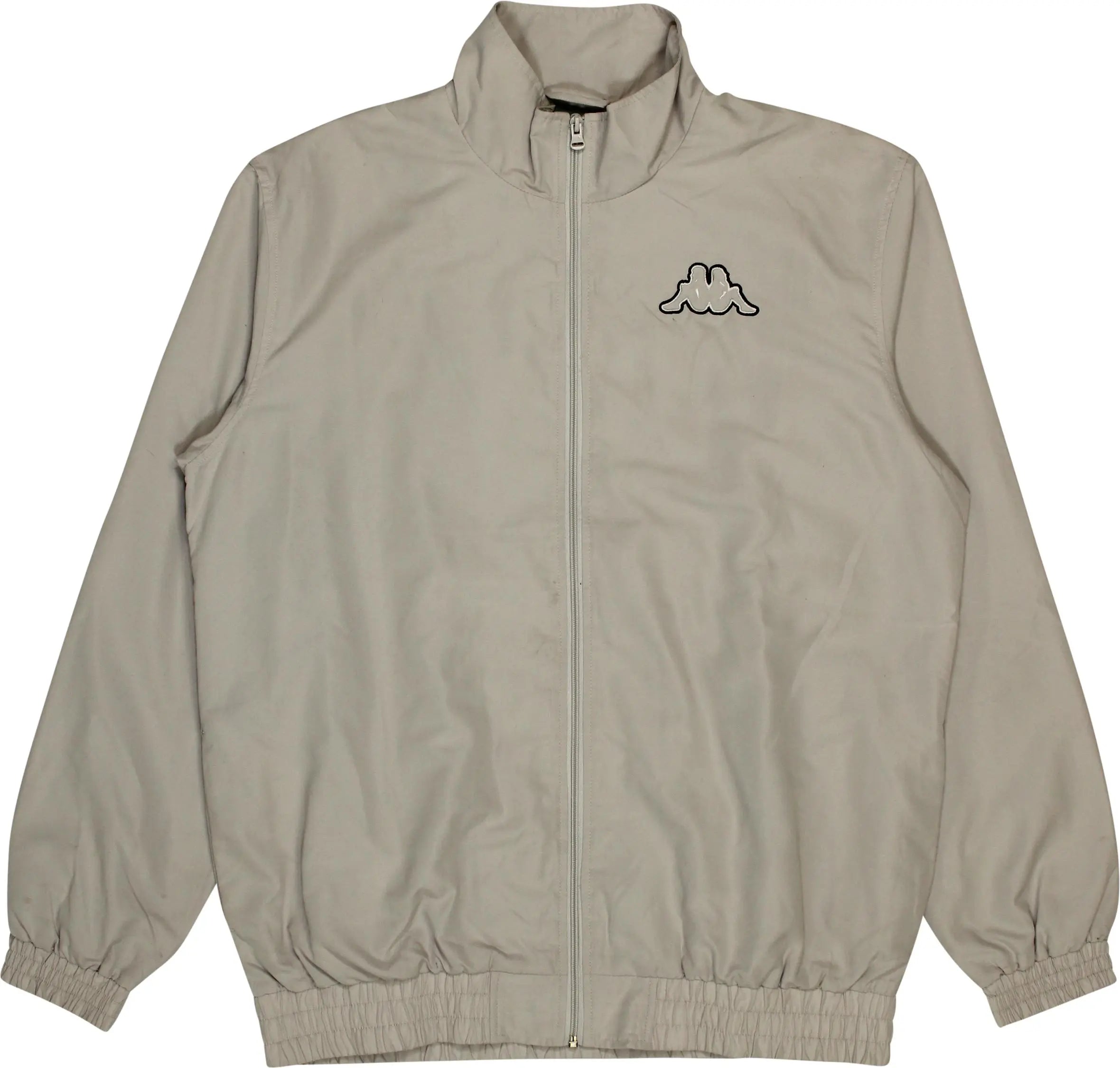 Kappa - 00s Beige Track Jacket by Kappa- ThriftTale.com - Vintage and second handclothing