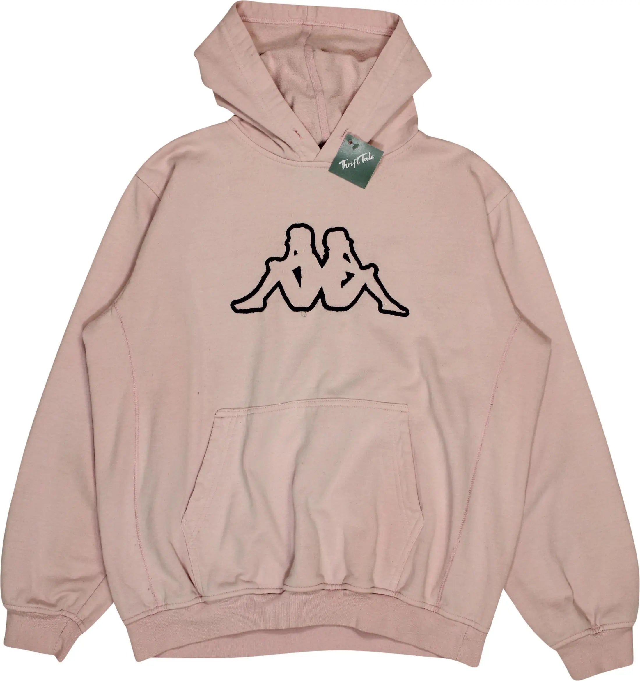Kappa - 90s Pink Hoodie by Kappa- ThriftTale.com - Vintage and second handclothing