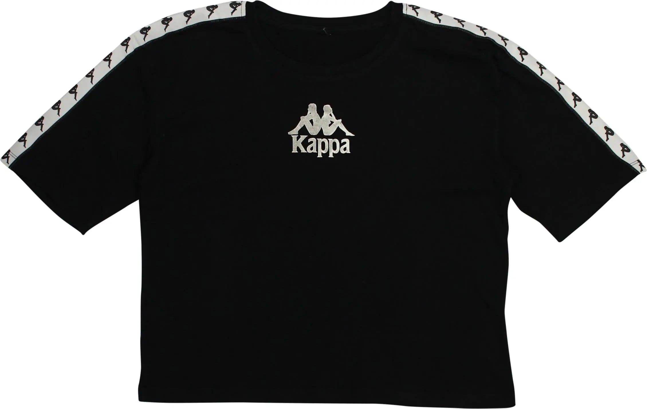 Kappa - Black T-shirt by Kappa- ThriftTale.com - Vintage and second handclothing