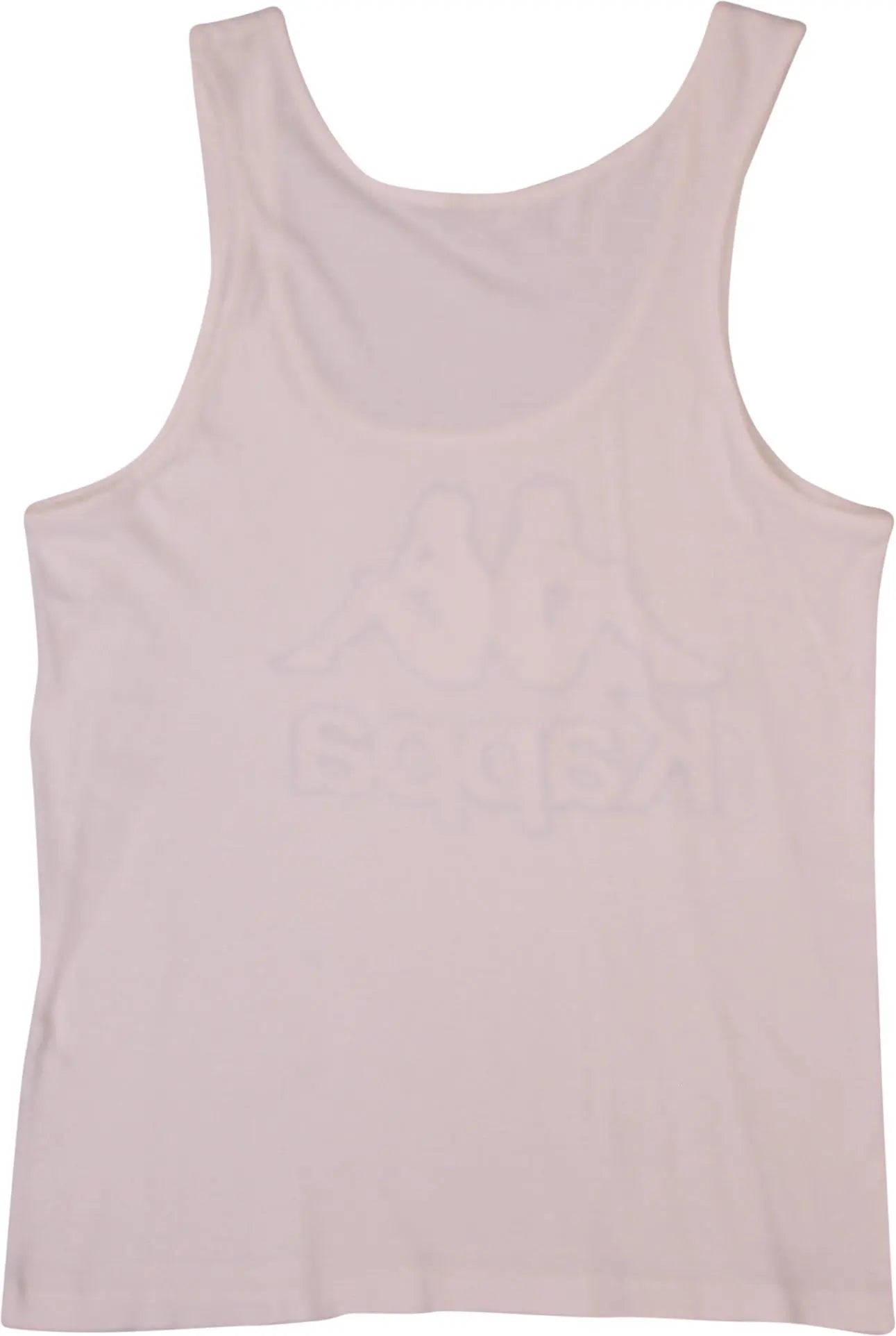 Kappa - White Tank Top by Kappa- ThriftTale.com - Vintage and second handclothing