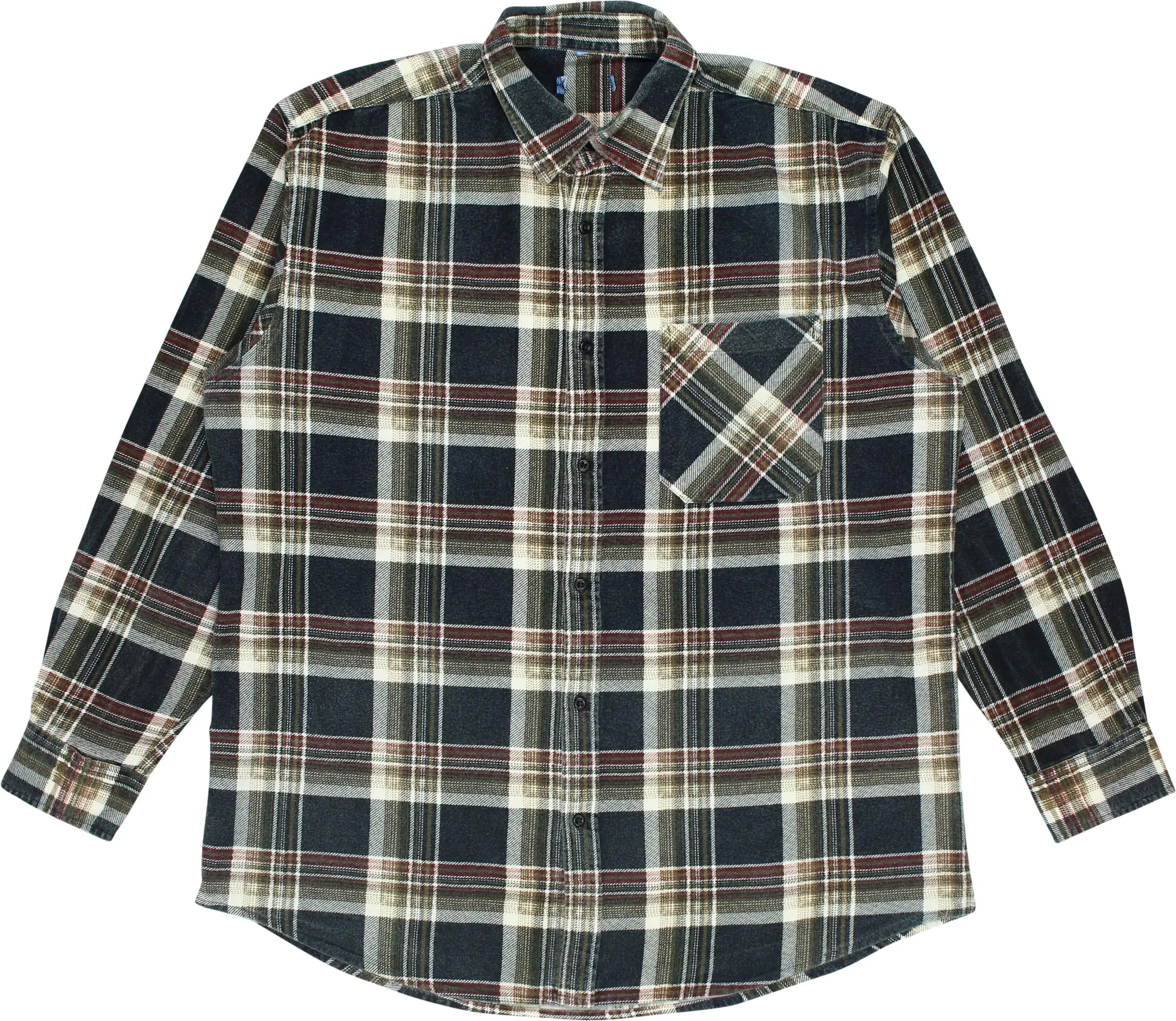 Katag - Flannel Checked Shirt- ThriftTale.com - Vintage and second handclothing