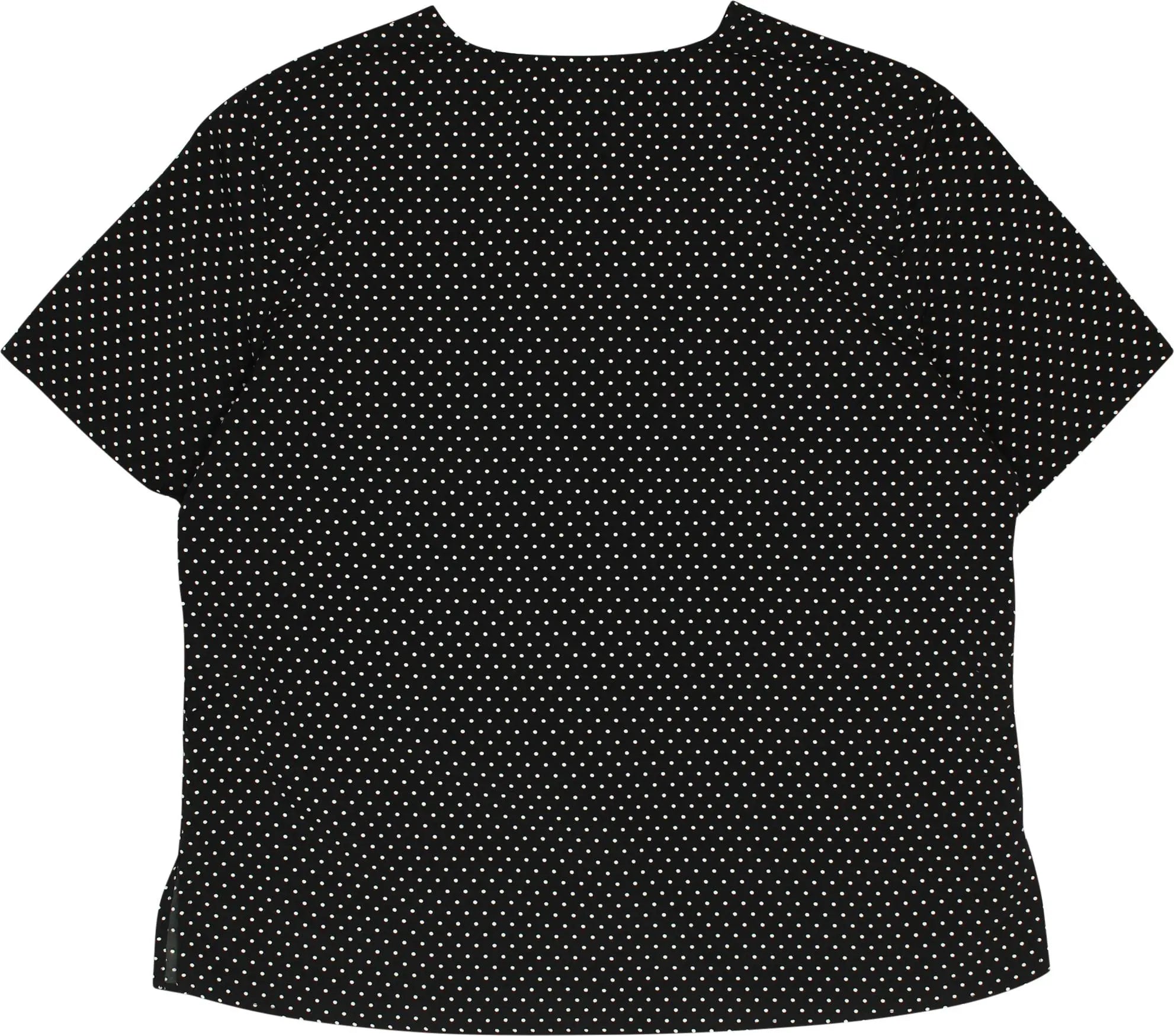 Kathie Lee - 80s Short Sleeve Polka Dot Blouse- ThriftTale.com - Vintage and second handclothing