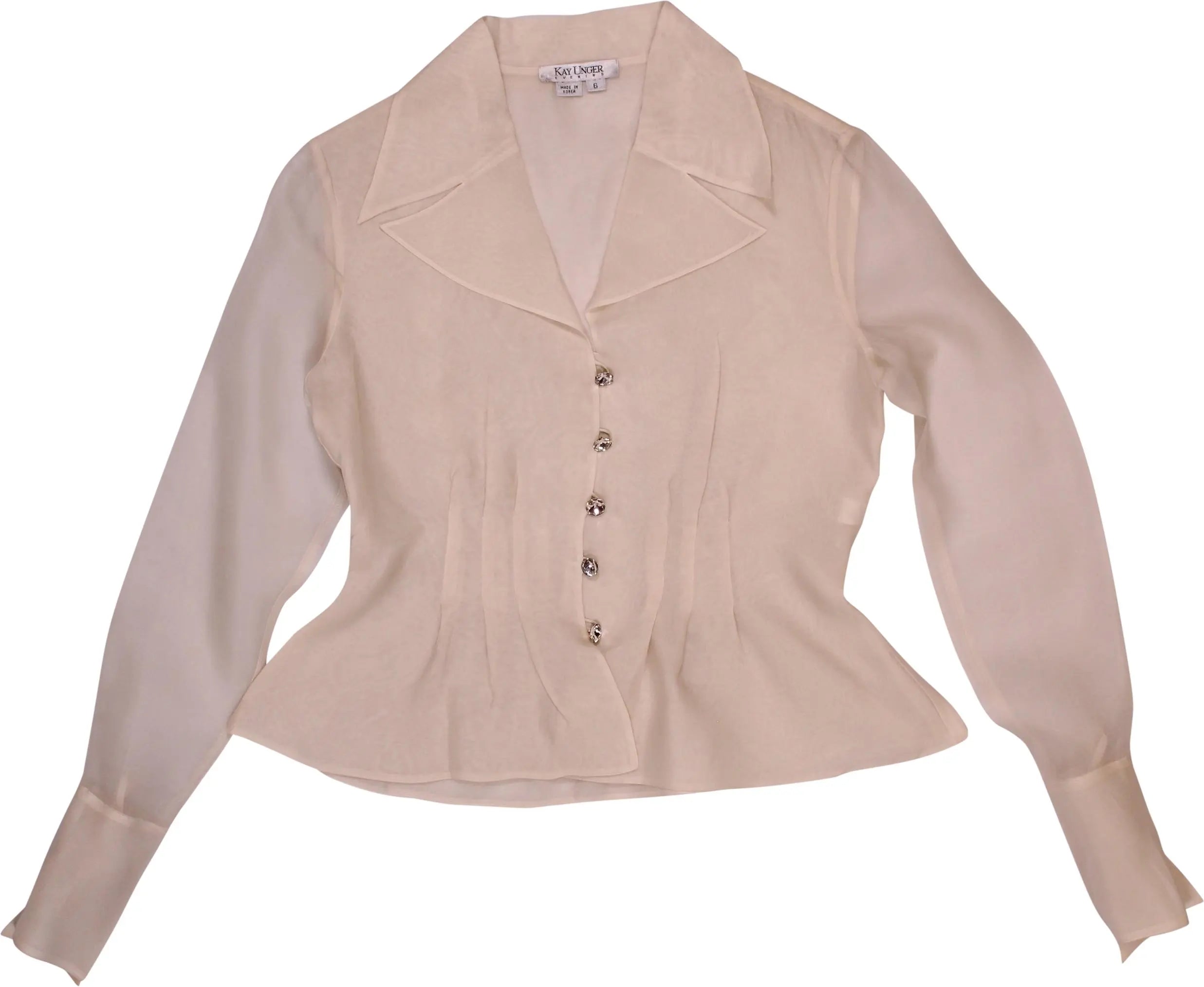 Kay Unger - 100% Silk Blouse by Kay Unger Evening- ThriftTale.com - Vintage and second handclothing