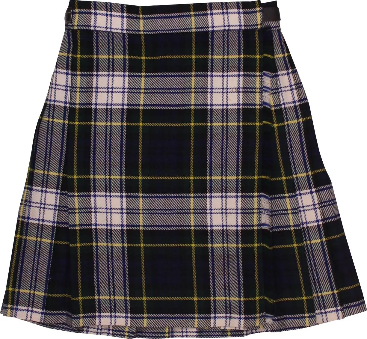 Kenmore - Checked Pleated Skirt- ThriftTale.com - Vintage and second handclothing