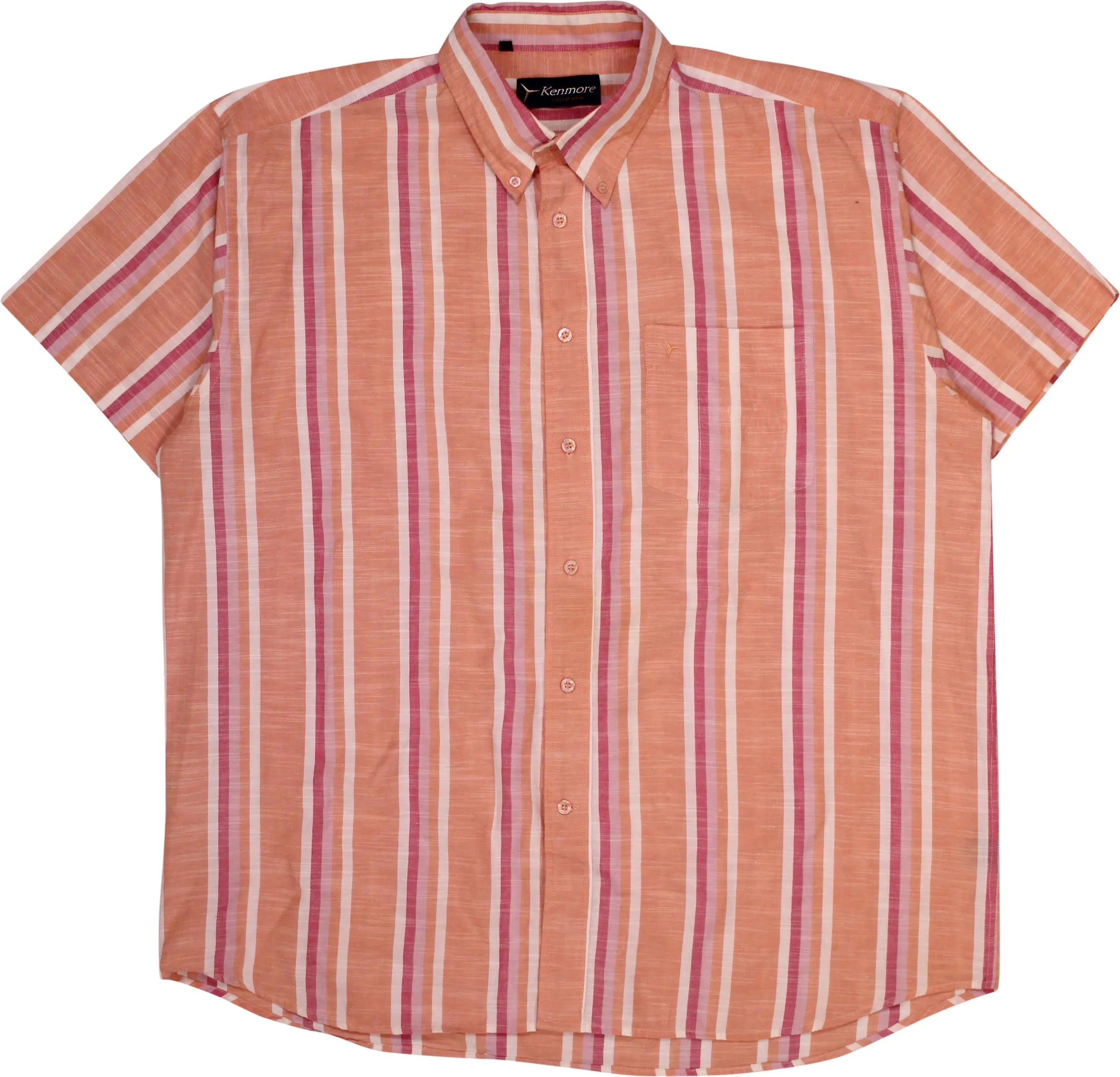 Kenmore - Striped Short Sleeve Shirt- ThriftTale.com - Vintage and second handclothing