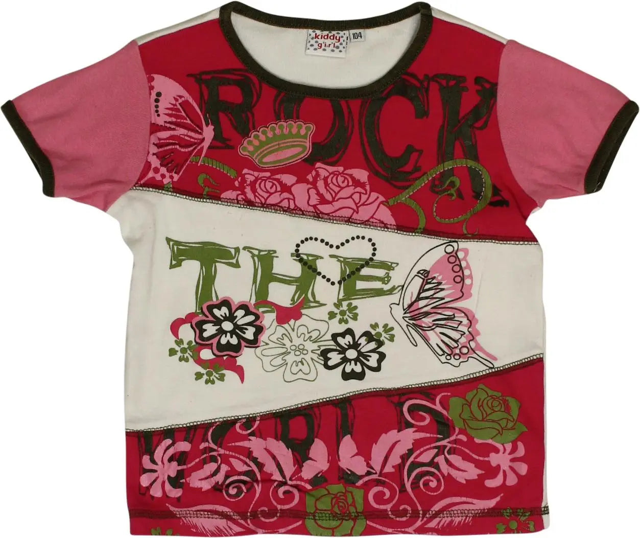 Kiddy Girl - Colourful T-shirt- ThriftTale.com - Vintage and second handclothing