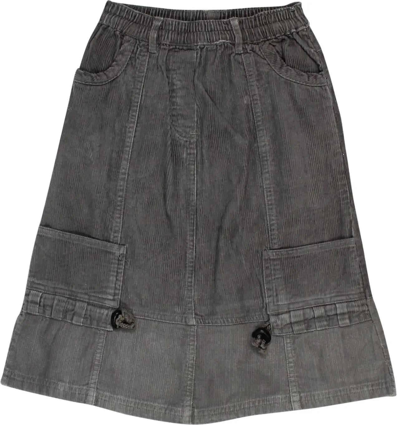 Kiddy Girl - Grey Corduroy Skirt- ThriftTale.com - Vintage and second handclothing