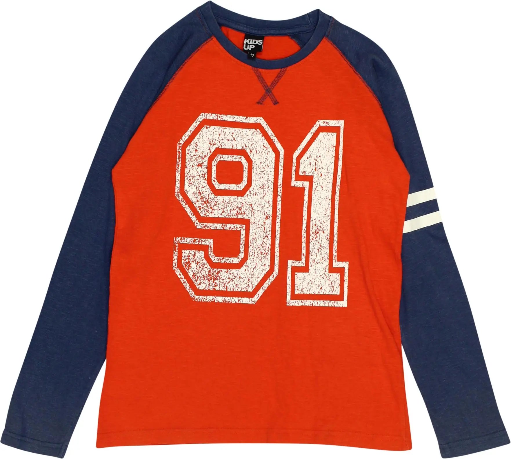 Kids Up - Orange Long Sleeve T-shirt- ThriftTale.com - Vintage and second handclothing