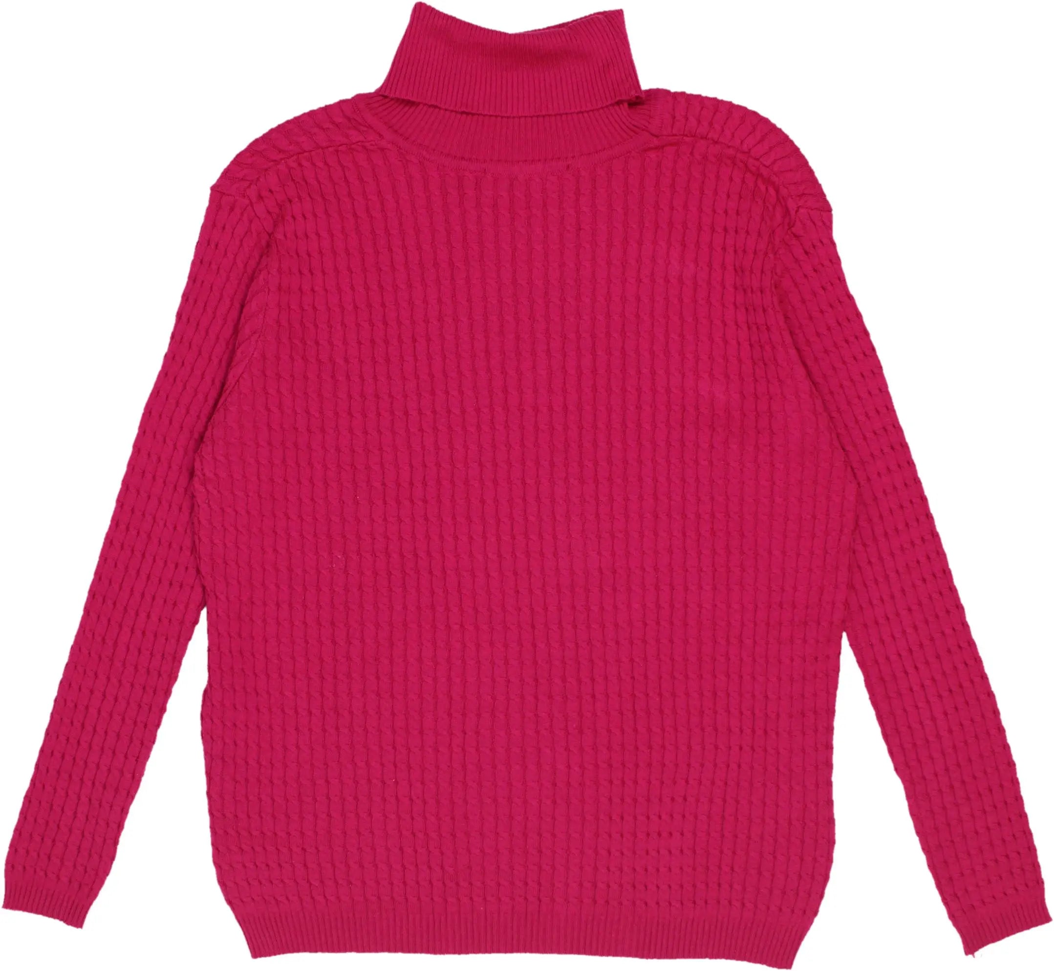 Kimmy - Cable Knit Turtleneck Jumper- ThriftTale.com - Vintage and second handclothing