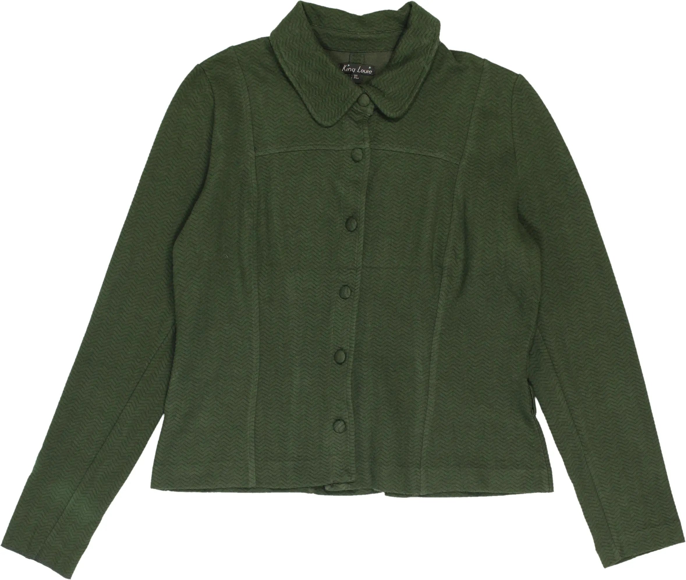 King Louie - Green Jacket- ThriftTale.com - Vintage and second handclothing