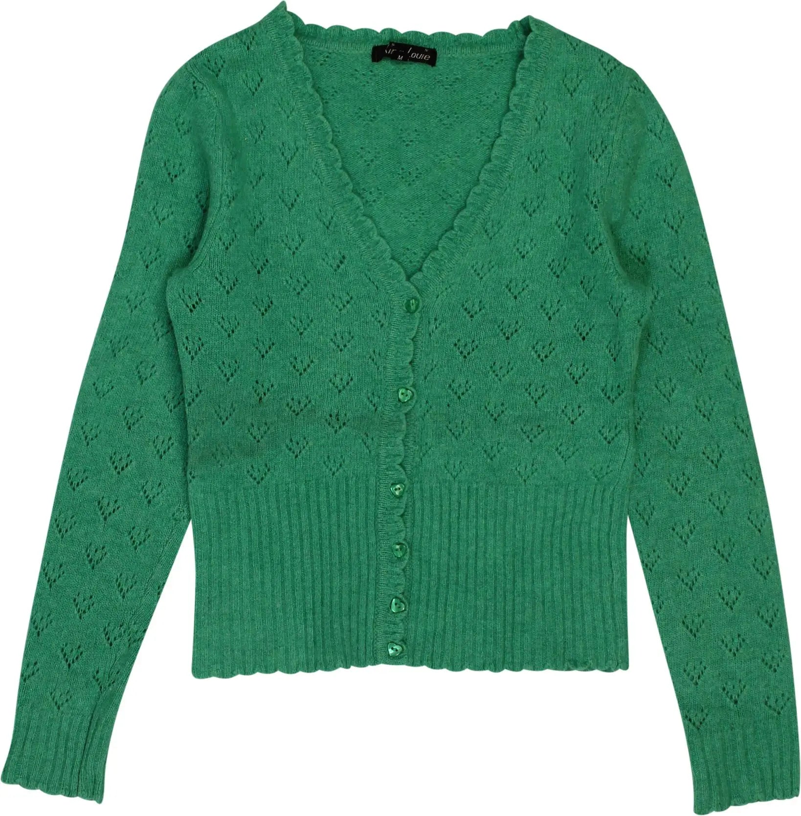 King Louie - Green Wool Blend Cardigan- ThriftTale.com - Vintage and second handclothing