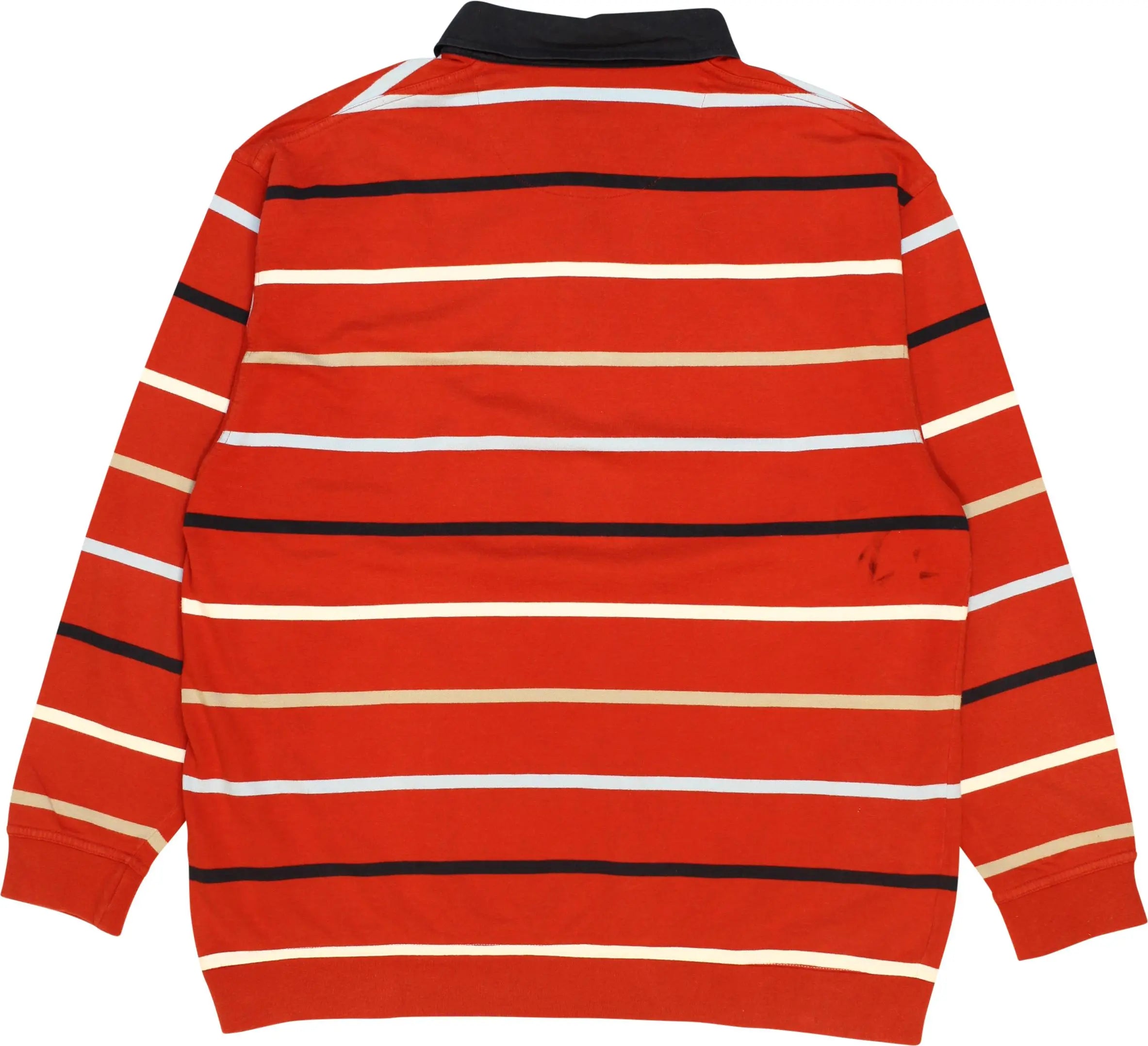 King's Court - Striped Polosweater- ThriftTale.com - Vintage and second handclothing
