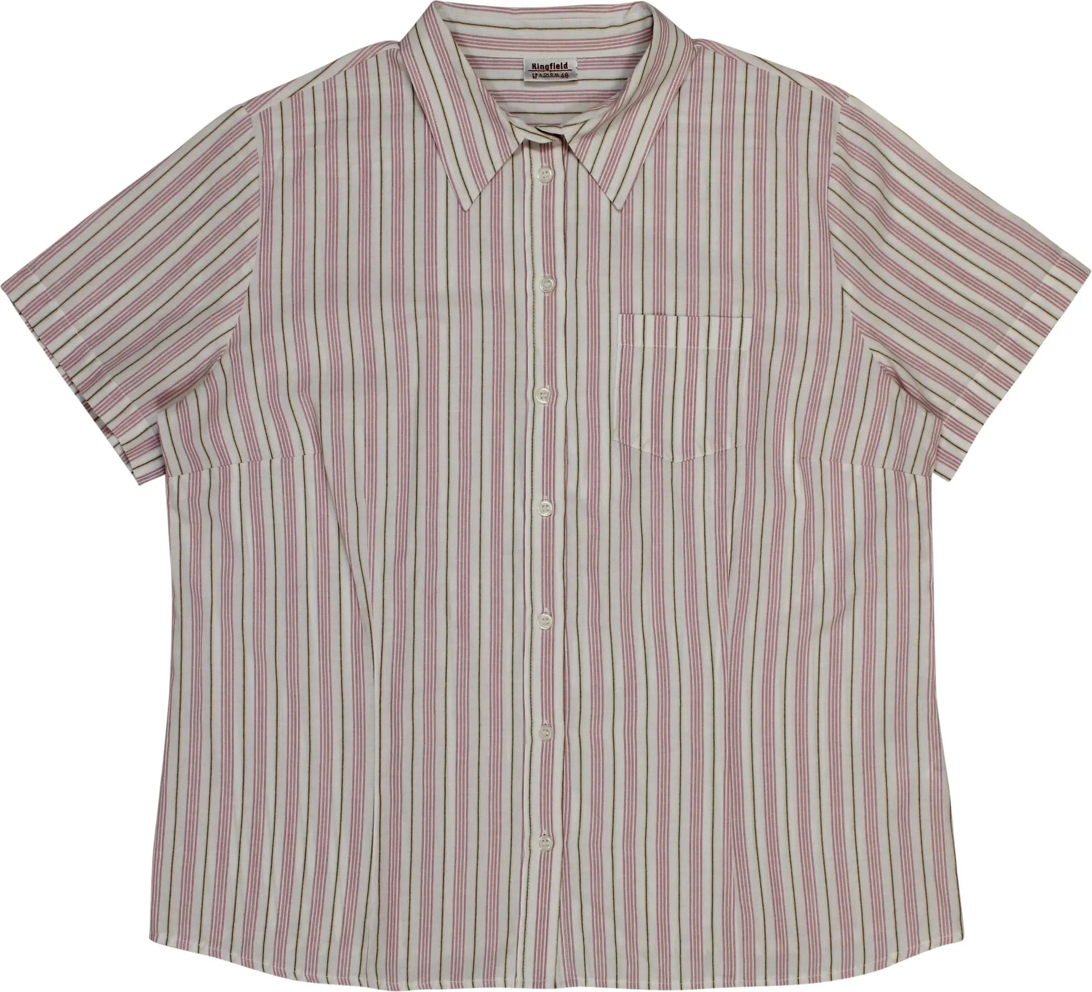 Kingfield - Short Sleeve Striped Shirt- ThriftTale.com - Vintage and second handclothing