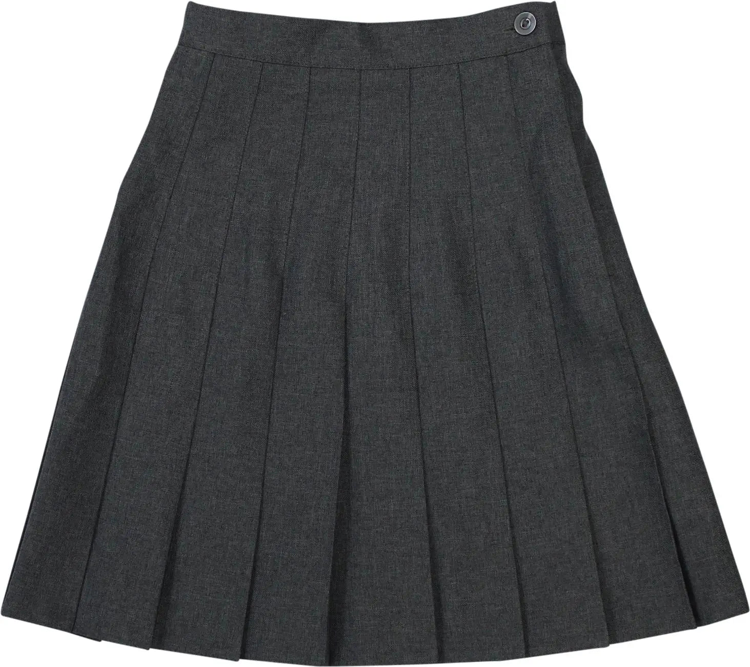 Kira Whiteley - Grey Pleated Skirt- ThriftTale.com - Vintage and second handclothing