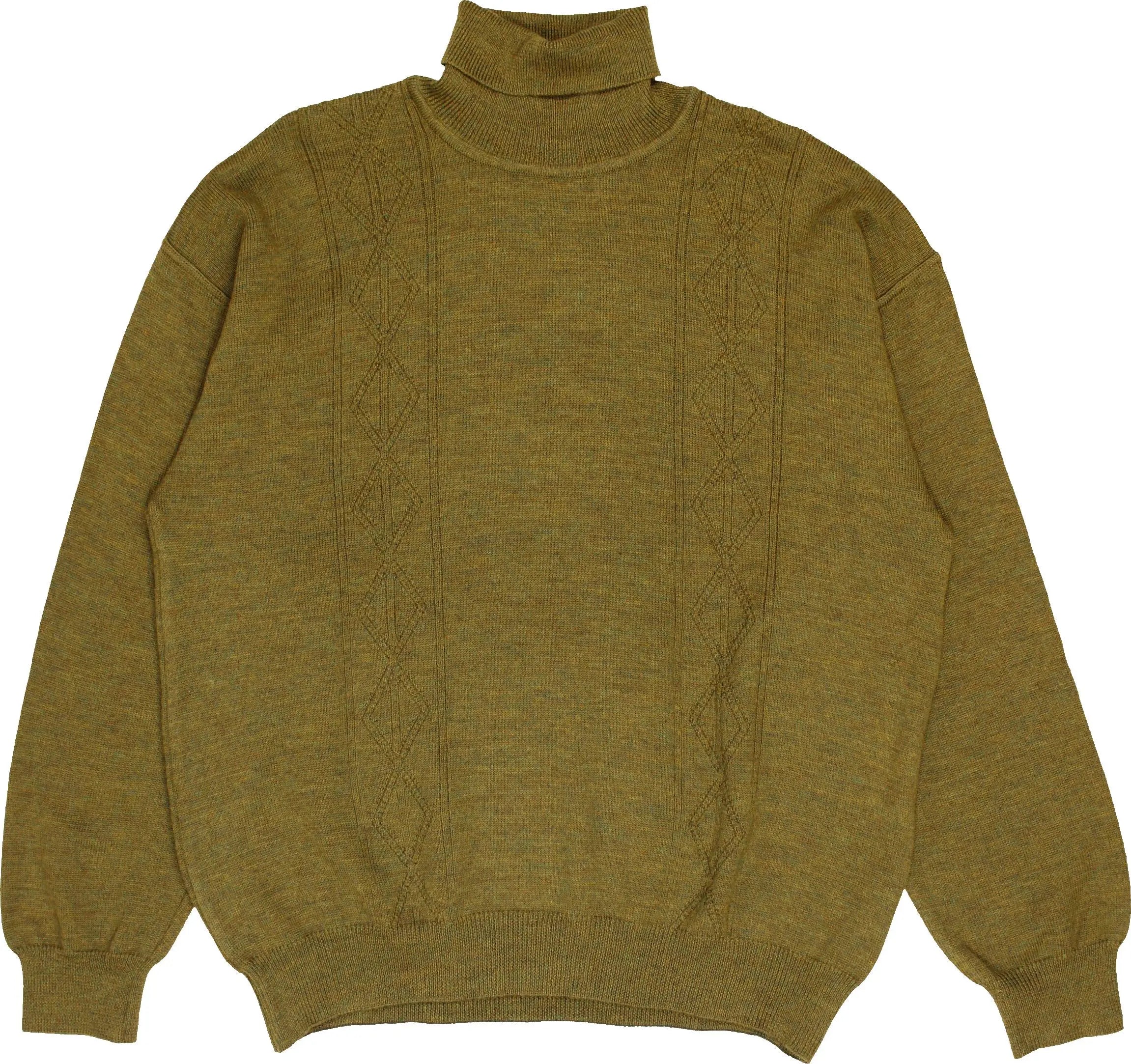 Kirschbaum - Green Wool Turtleneck Jumper- ThriftTale.com - Vintage and second handclothing