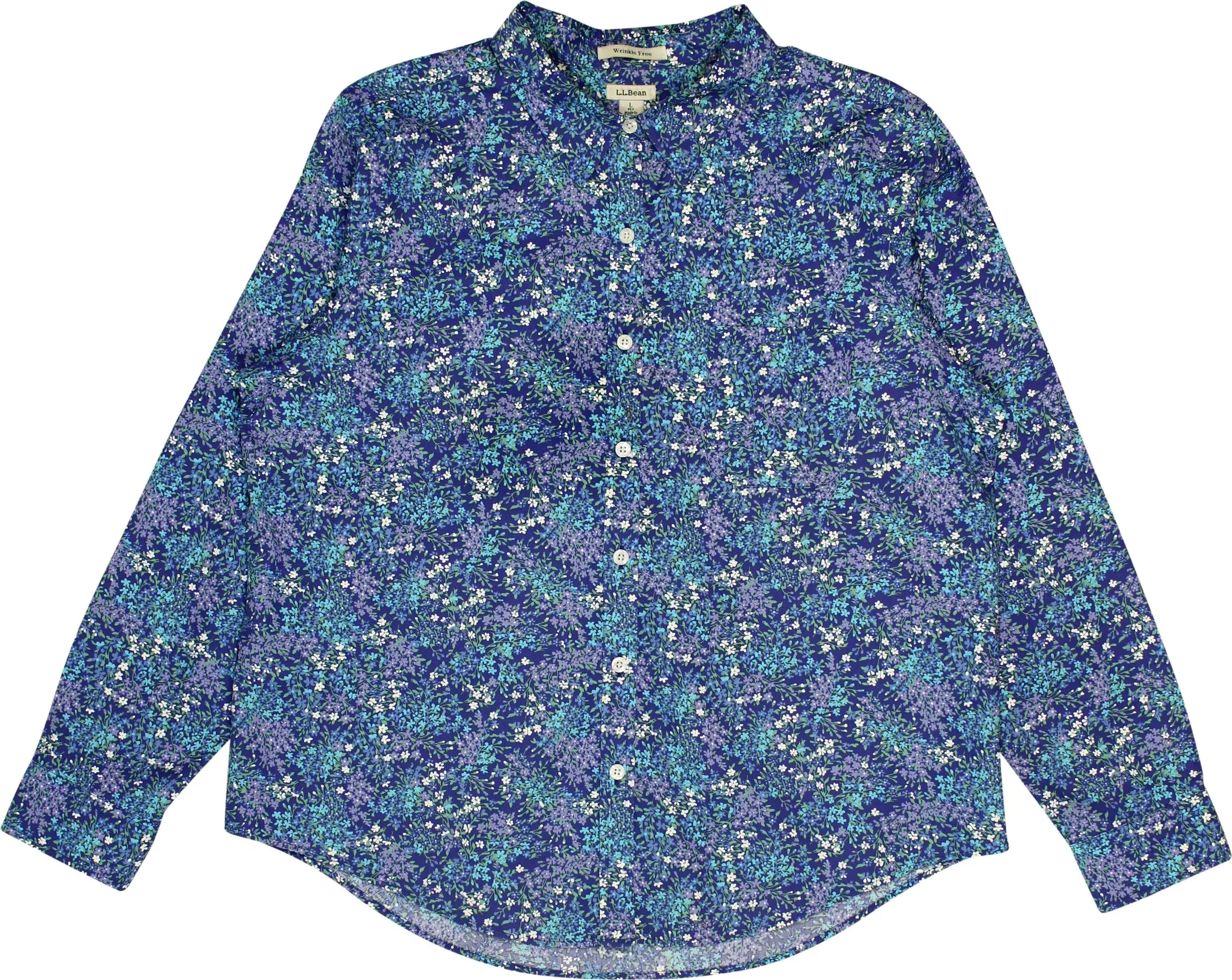 L.L. Bean - 90s Floral Blouse- ThriftTale.com - Vintage and second handclothing