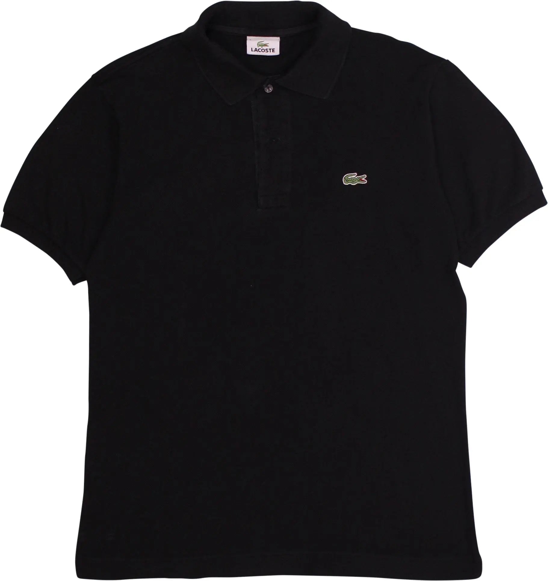 Lacoste - Black Polo Shirt by Lacoste- ThriftTale.com - Vintage and second handclothing